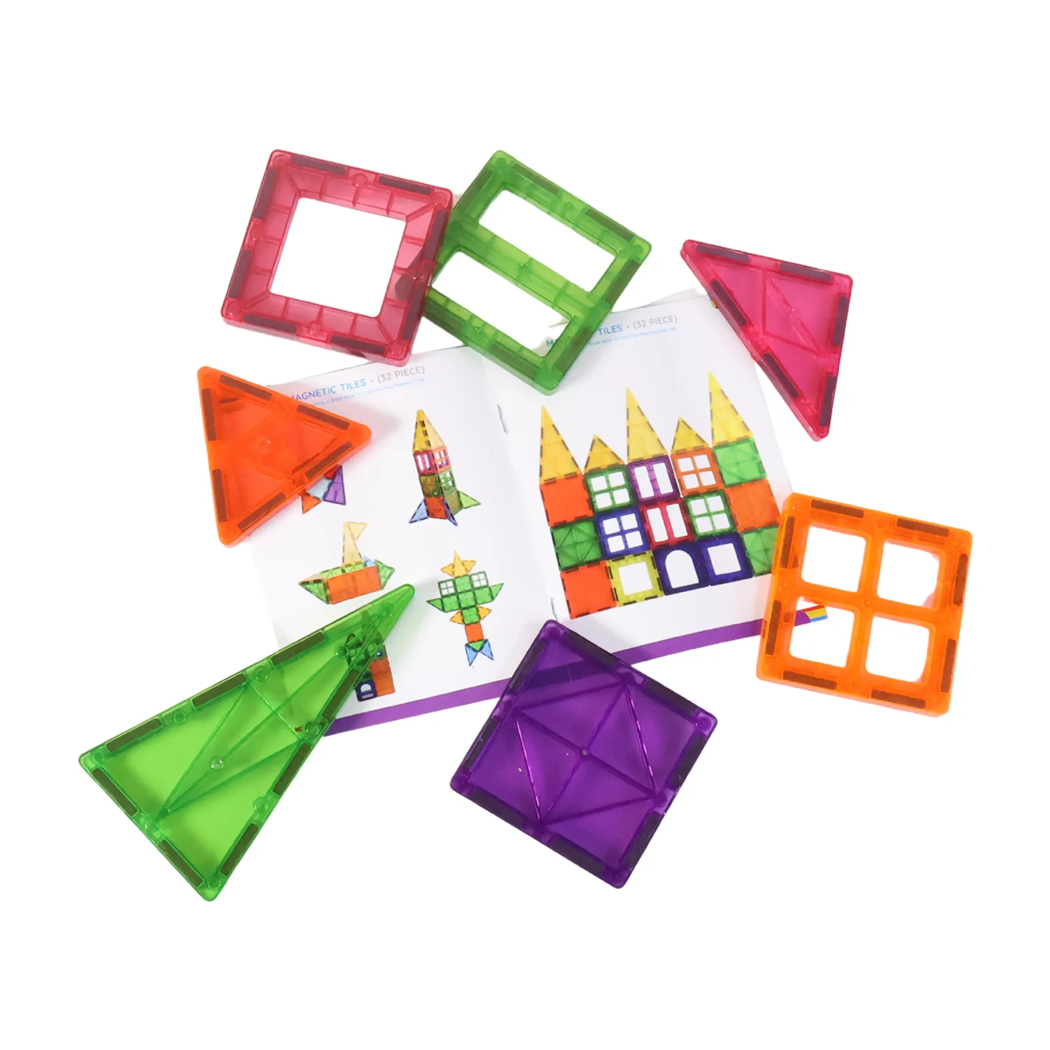 Magnetic Building Tiles - (32pc / Set) - Image 5