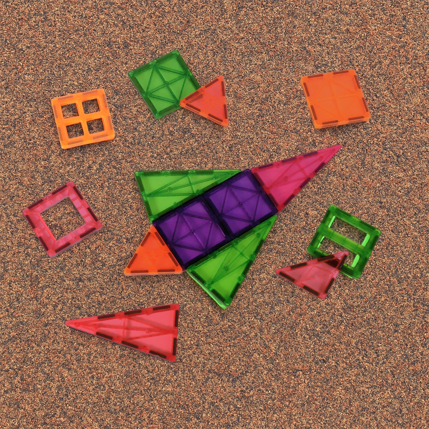 Magnetic Building Tiles - (32pc / Set) - Image 7