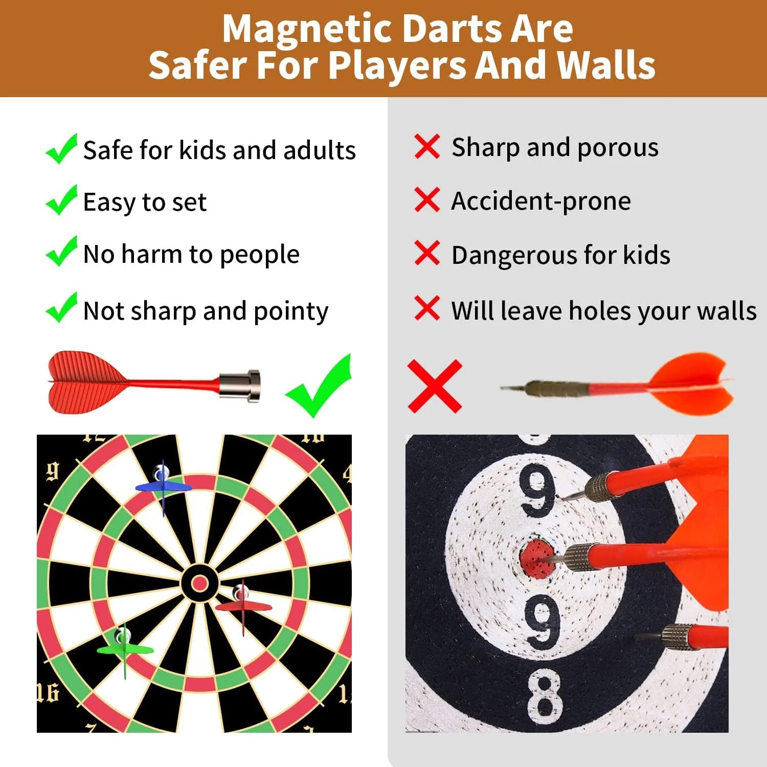Magnetic Dart Board Game Set - Image 4