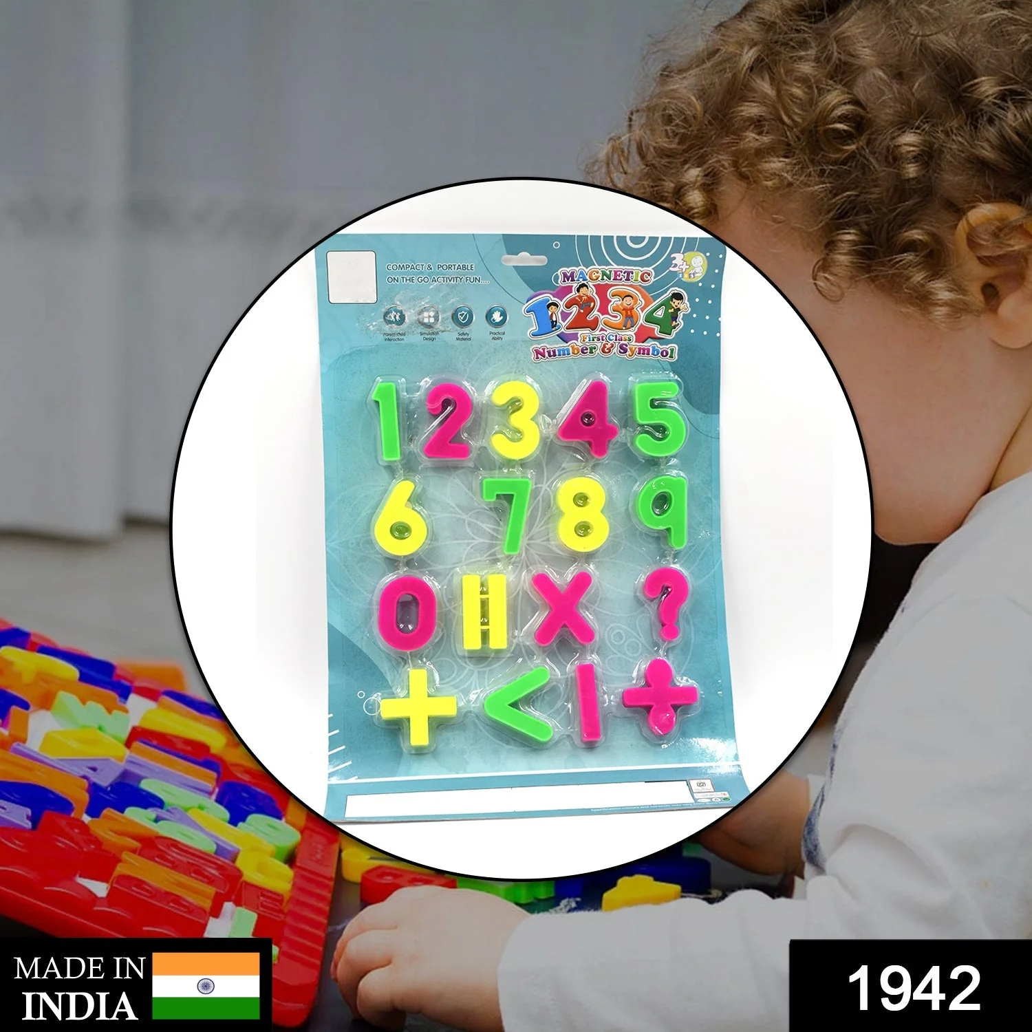 AT42 Magnetic Number Symbol Baby Toy & Math Game for Kids - Image 2