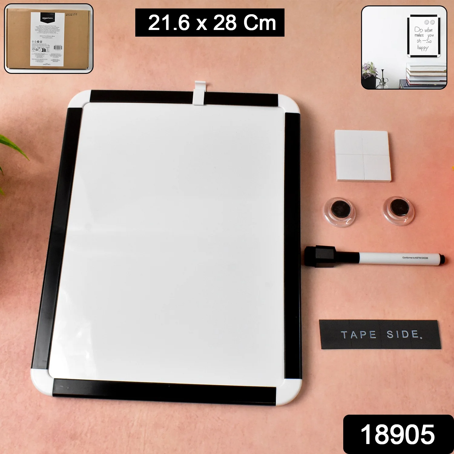 Magnetic White Board, Small Dry-Erase Board (21.6×28 Cm / 1 Set) - Image 2