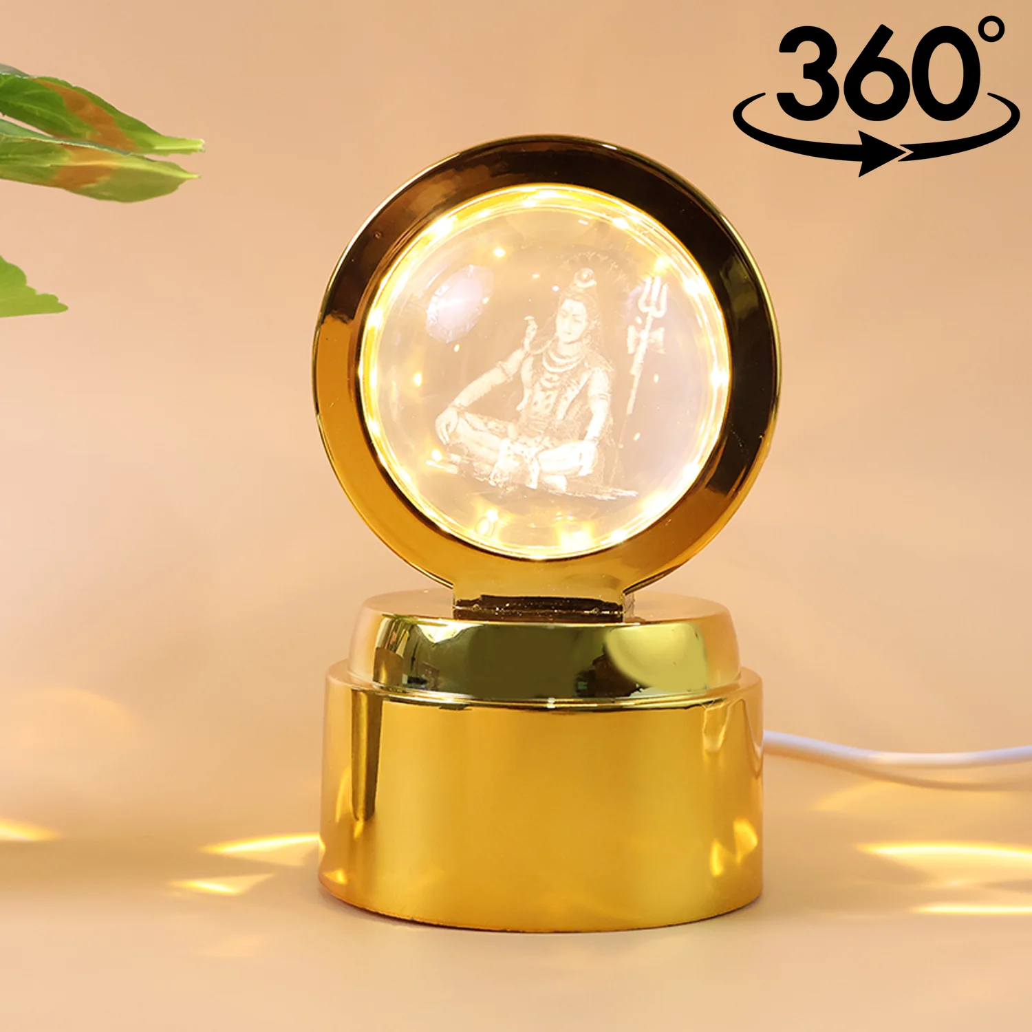 Mahadev 3D Crystal Ball Night Light (1 Pc) - Image 8