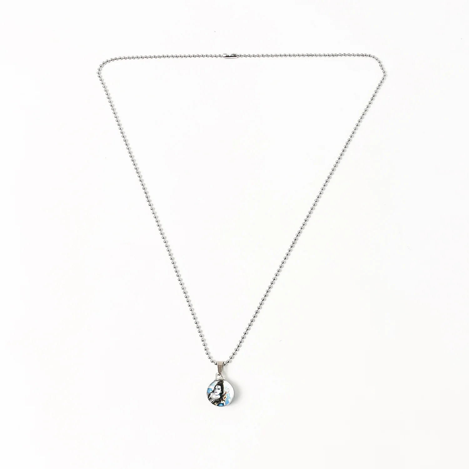 Mahadev And Evil Eye Front And Back Pendent WIth Chain For Men And Women (1 Pc) - Image 5