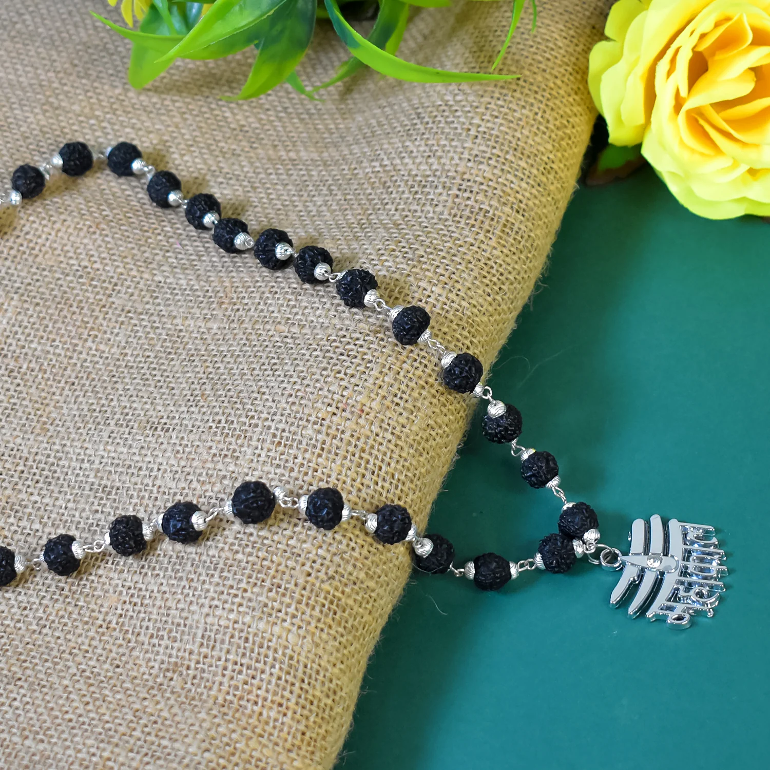 Mahakal Name Chain with Black Rudraksha: Divine Power and Protection - Image 4