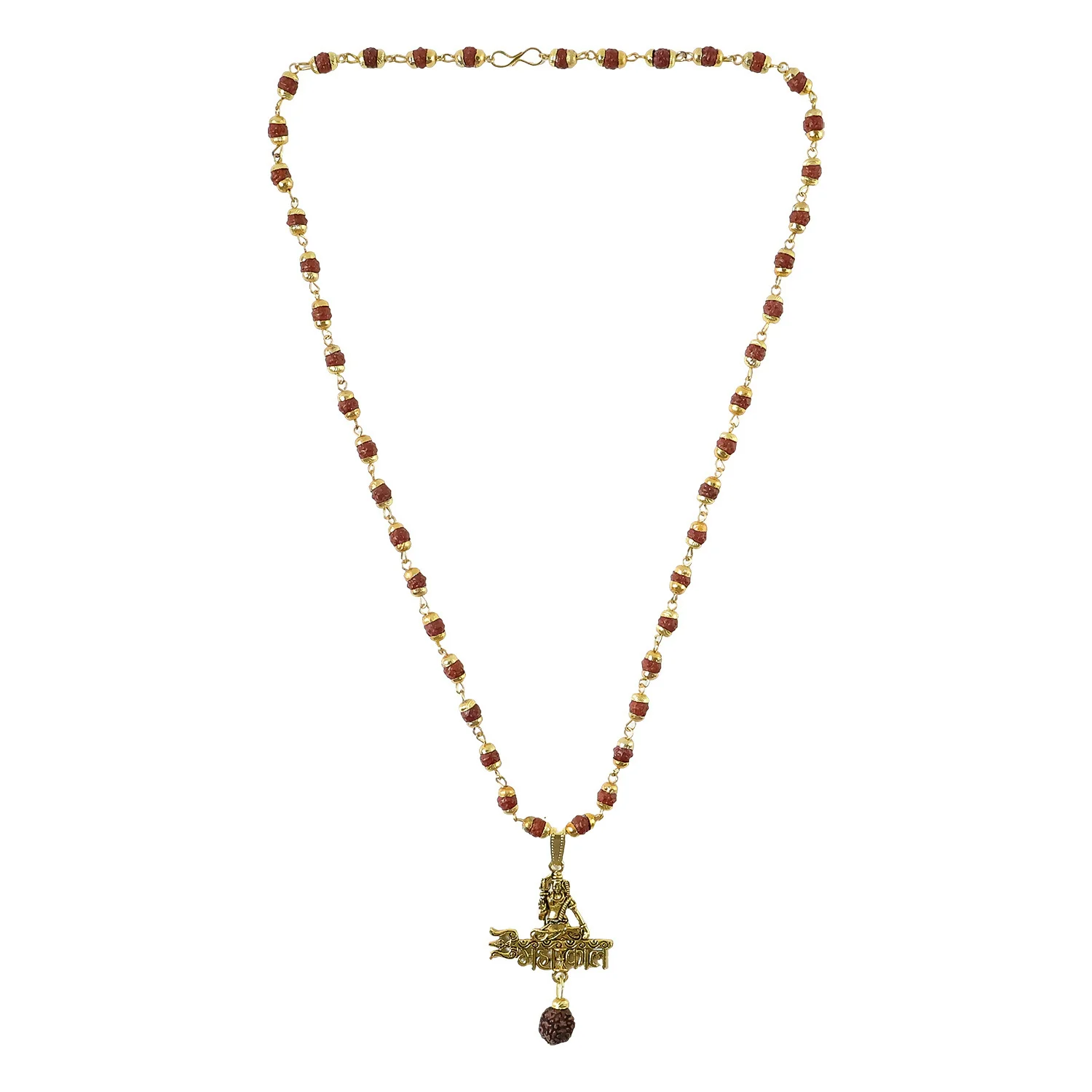 Mahakal Pendant with Rudraksha Necklace Mala - Image 5