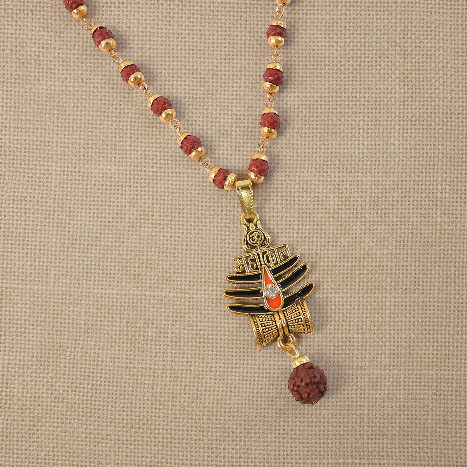 MahakalTrishul Pendant & Rudraksha Mala - Image 2