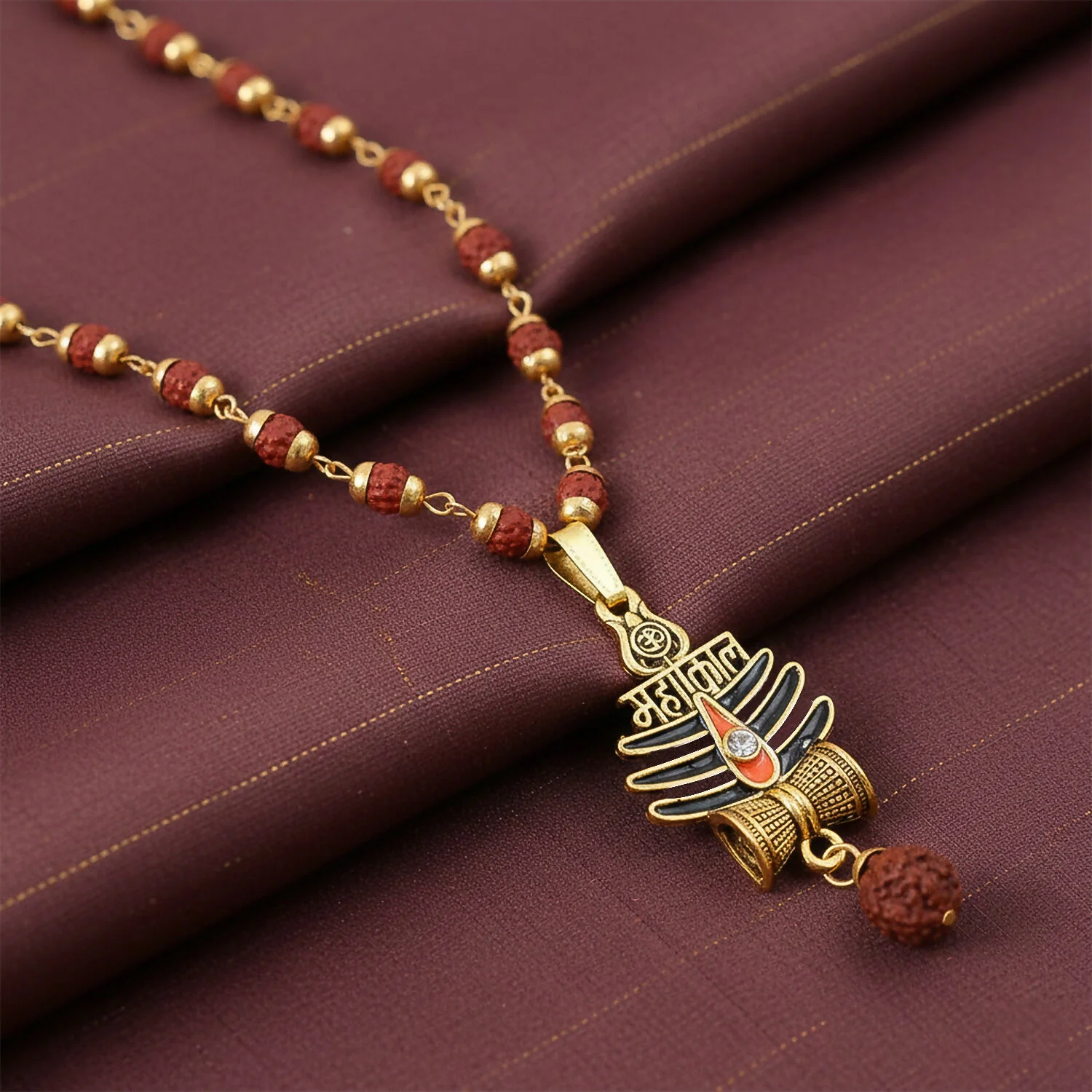MahakalTrishul Pendant & Rudraksha Mala - Image 4