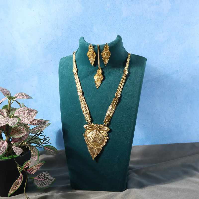 Majestic Regal Panel Necklace Set – Trending Traditional Bridal Jewellery - Image 2
