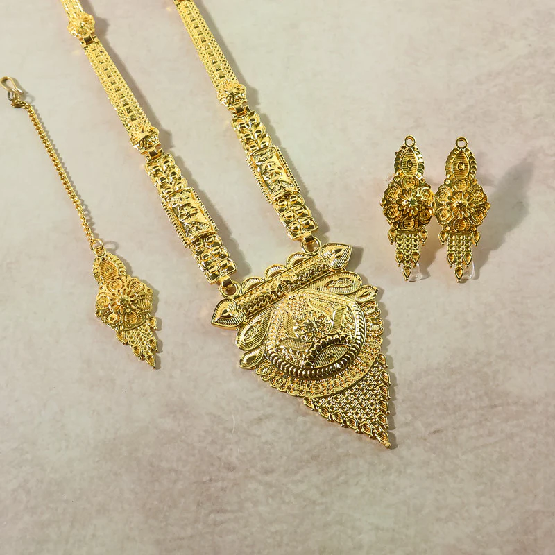 Majestic Regal Panel Necklace Set – Trending Traditional Bridal Jewellery - Image 4