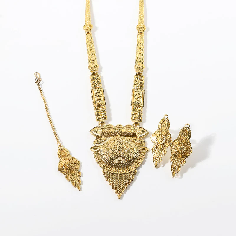 Majestic Regal Panel Necklace Set – Trending Traditional Bridal Jewellery - Image 5