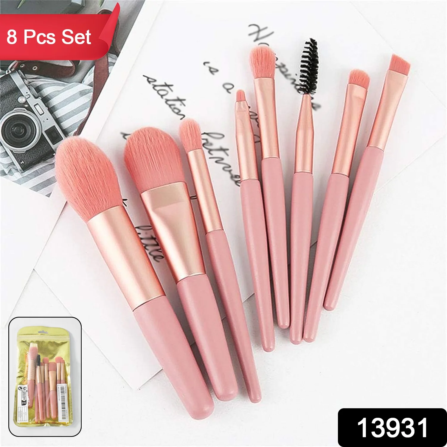 Premium Makeup Brush Set (8 Pcs Set / Mix Color) - Image 2