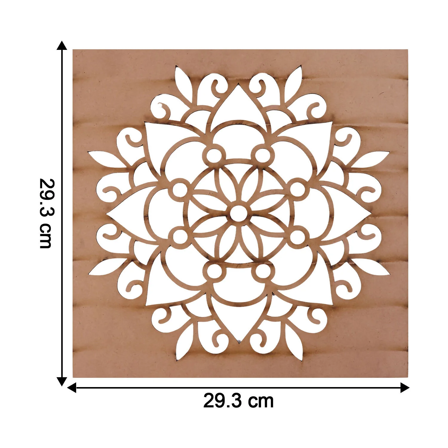 Mandala Flower Rangoli MDF Design | Reusable Rangoli Stencil - Image 5