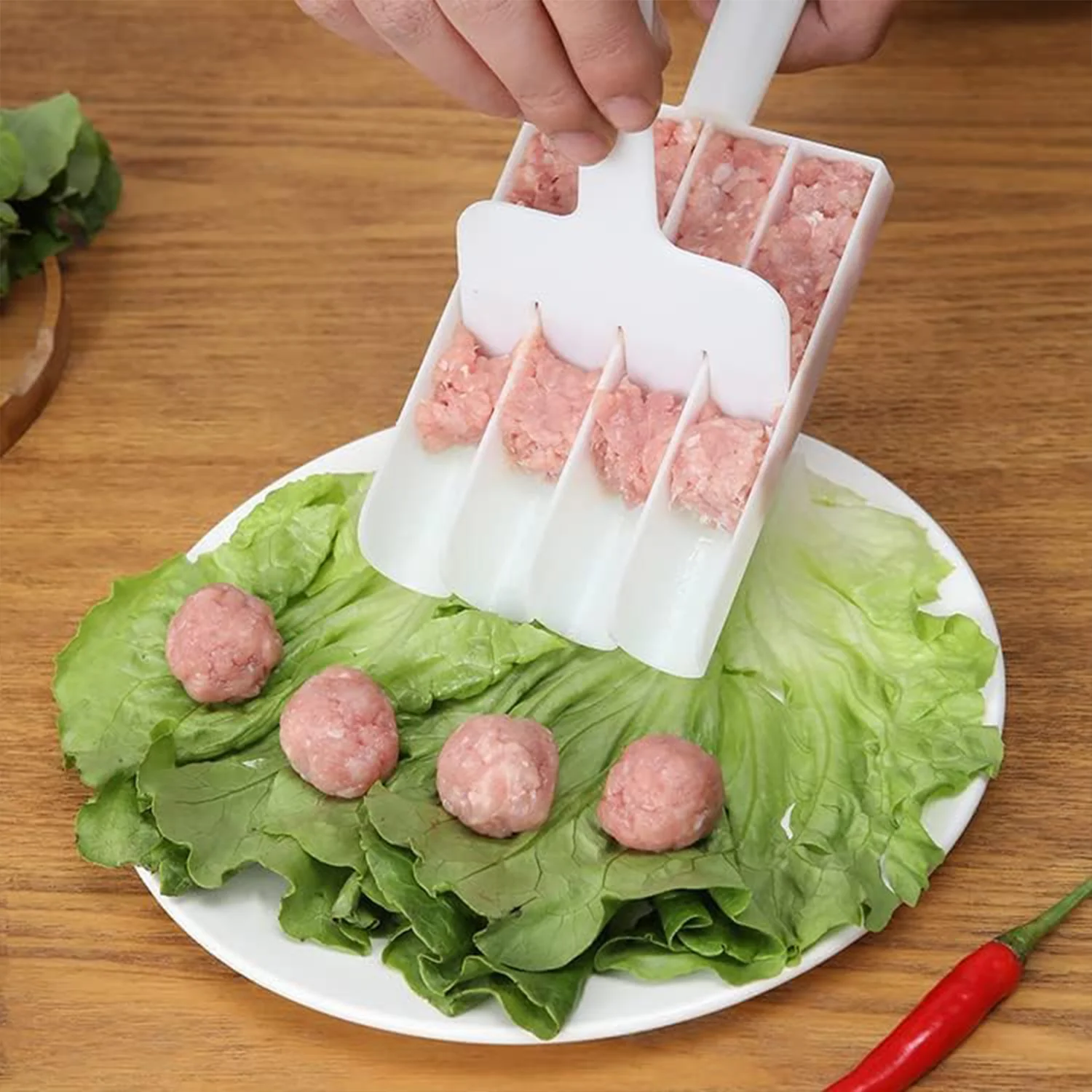 Manual Food Slicing & Frying Press Tool (1 Set) - Image 3