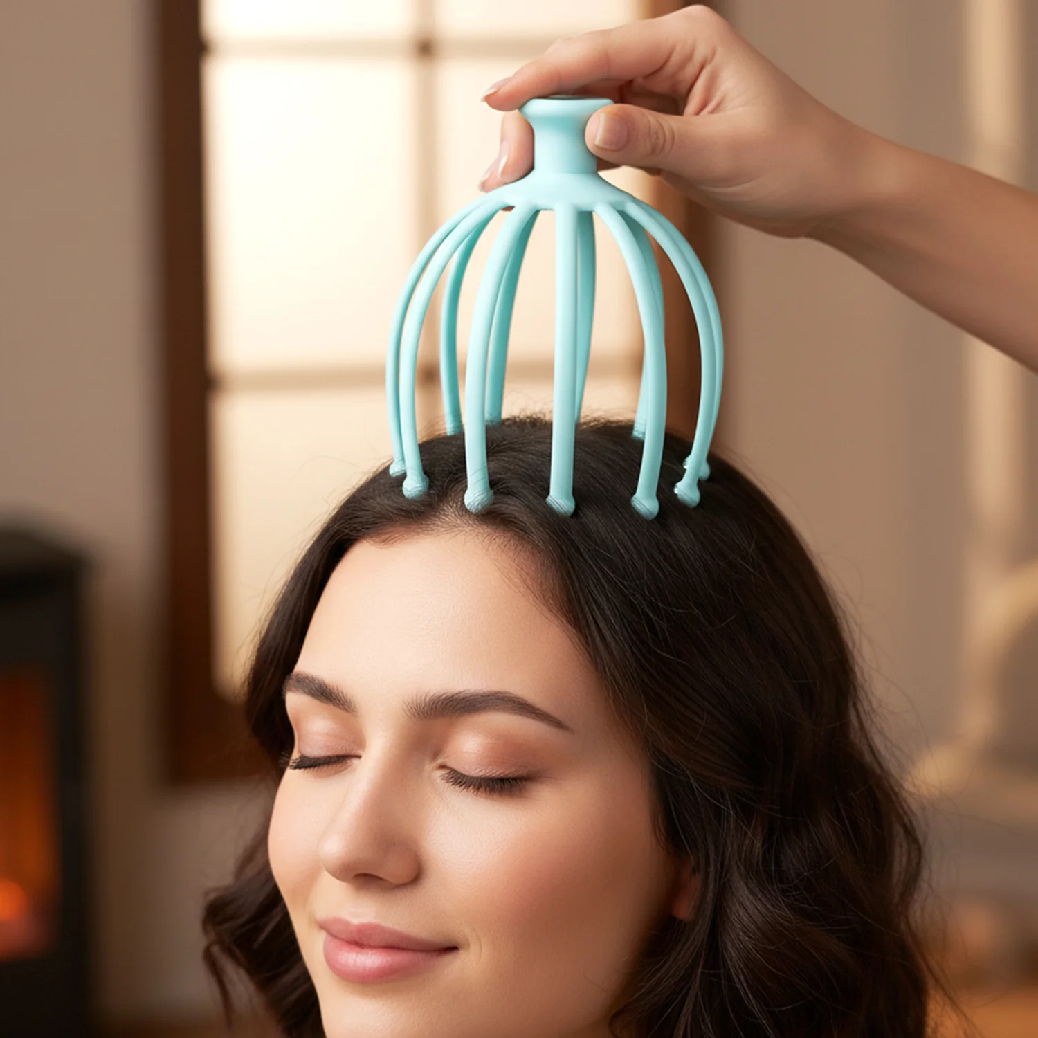 Manual Head Scalp Massager for Stress Relief (1 Pc) - Image 4