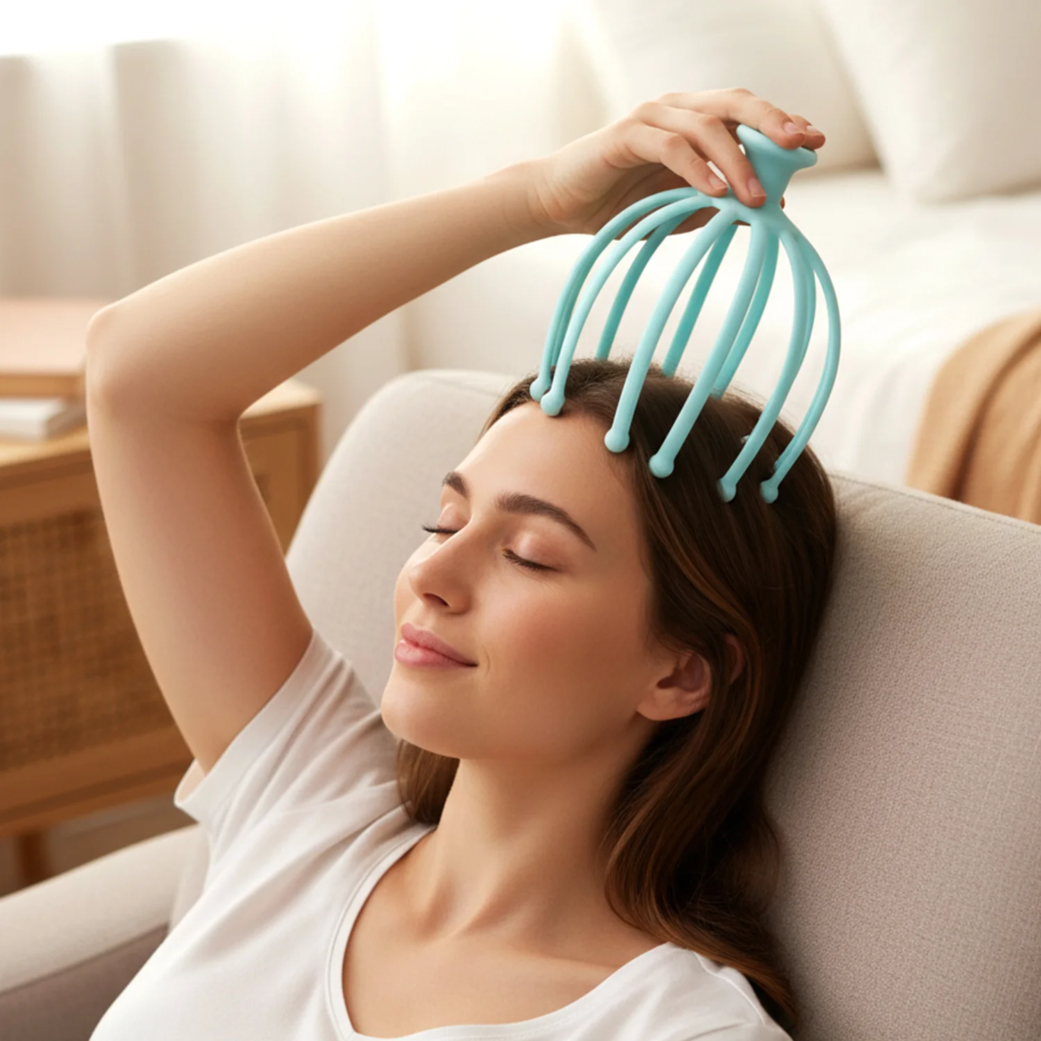 Manual Head Scalp Massager for Stress Relief (1 Pc) - Image 8