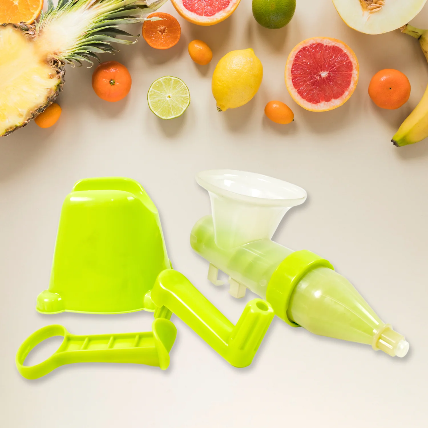 Manual Juicer Modern Plastic Fruit and Vegetable Juicer (1 Pc / Bowl Not Included) - Image 6