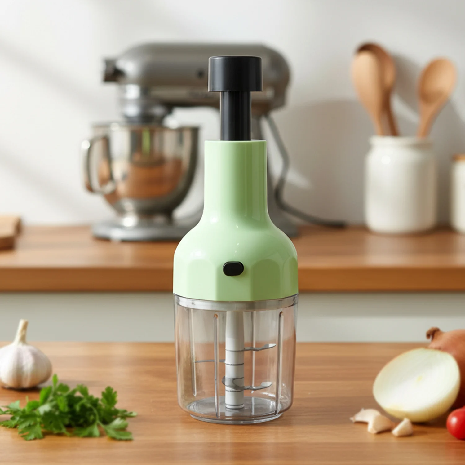 Manual Push Vegetable Chopper 1100 ML Approx - Image 5