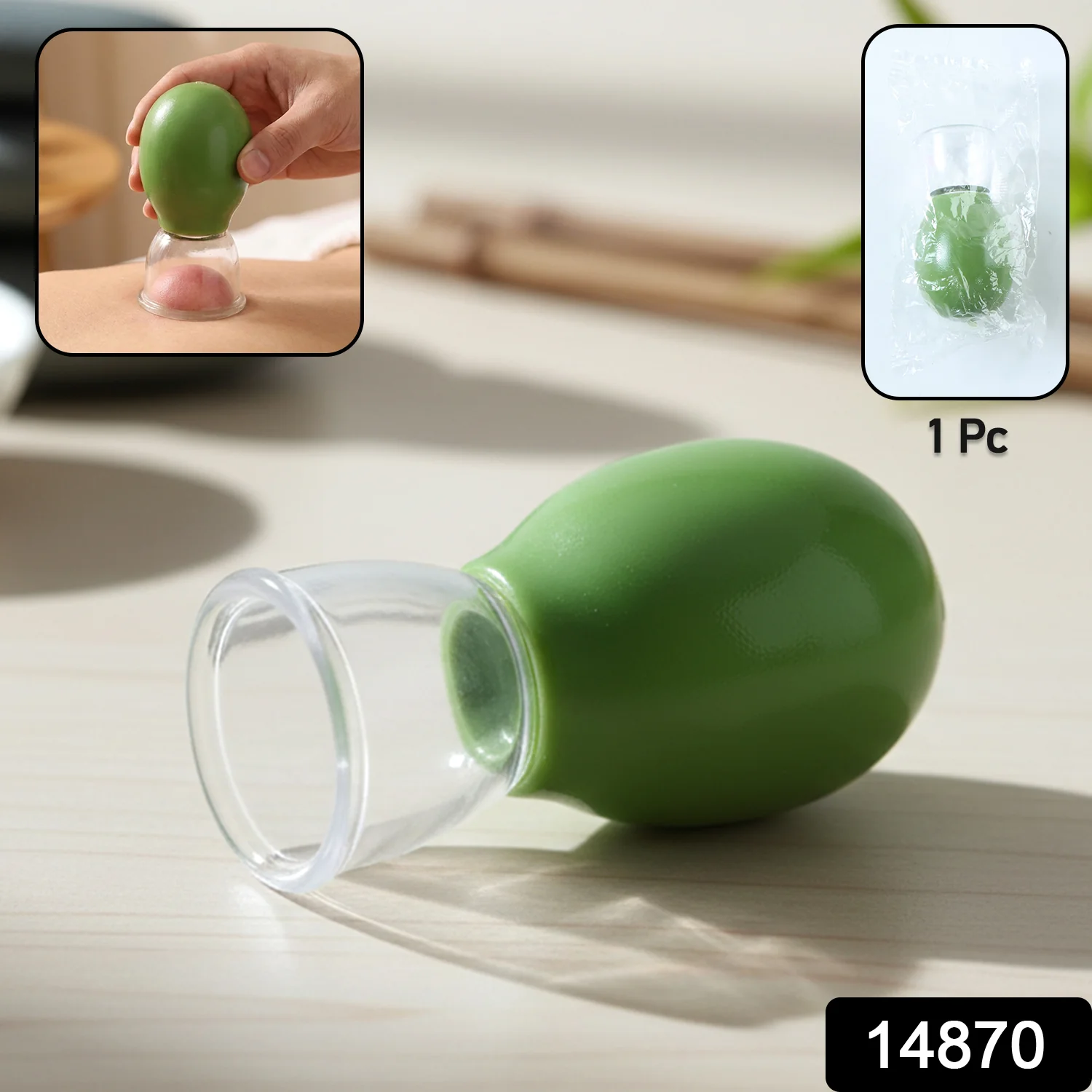 Manual Silicone Vacuum Cupping Therapy Cup (1 Pc) - Image 2