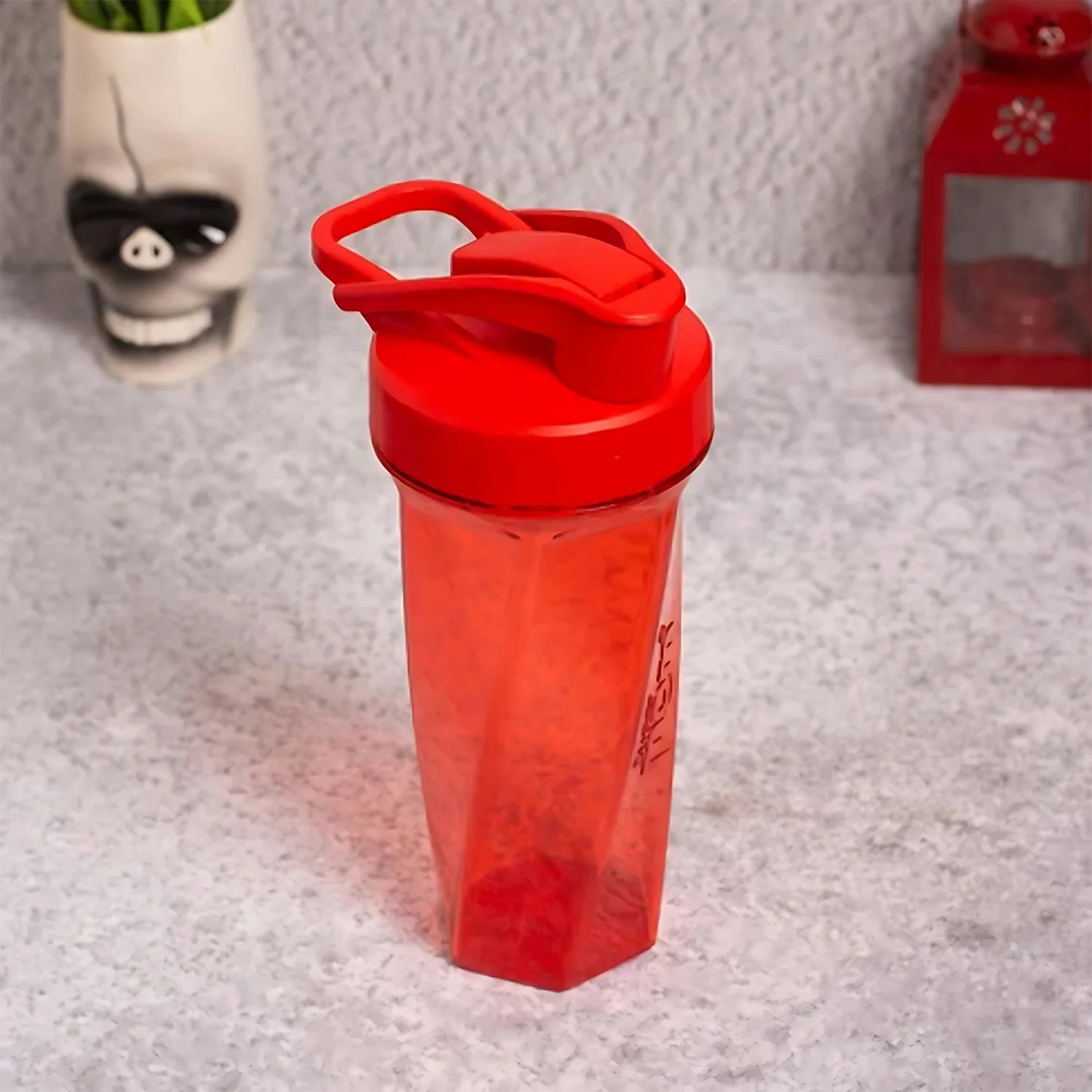 Supermom Manual Stirring Fitness Shaker Bottle with Hand Crank Approx 800 ML (1 Pc) - Image 6