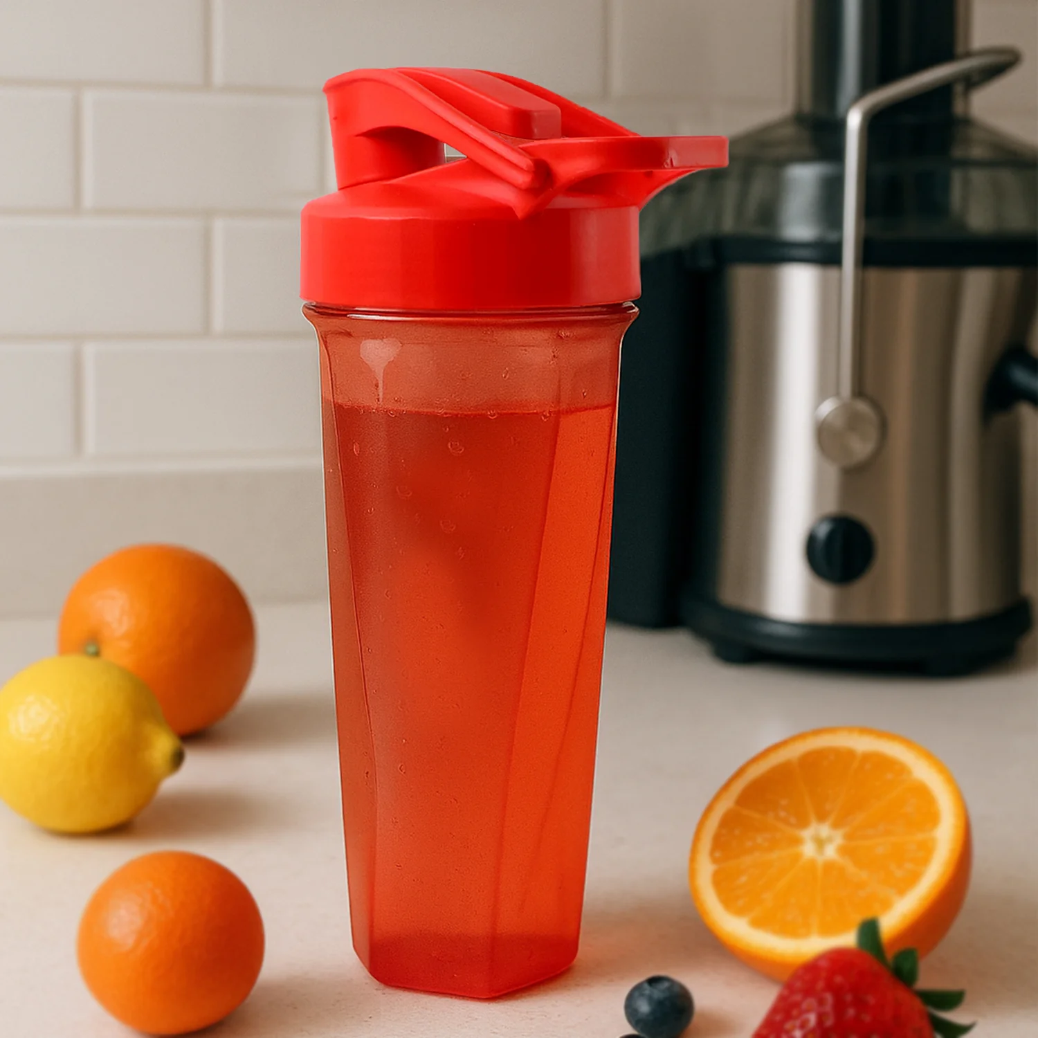 Supermom Manual Stirring Fitness Shaker Bottle with Hand Crank Approx 800 ML (1 Pc) - Image 7