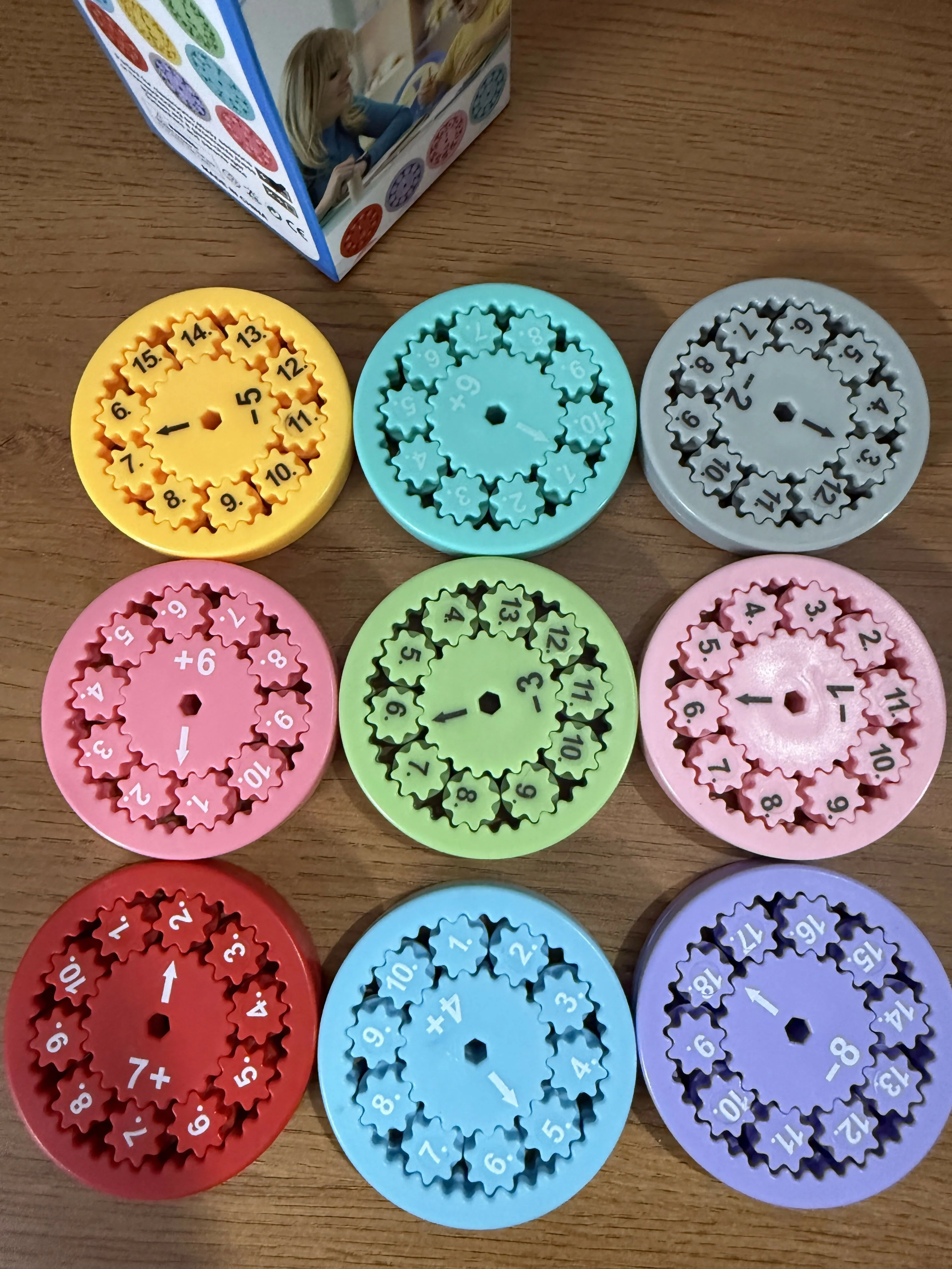 Math Fact Fidget Spinners for Kids | Educational Addition and Subtraction Learning Toy (9 PC) - Image 4