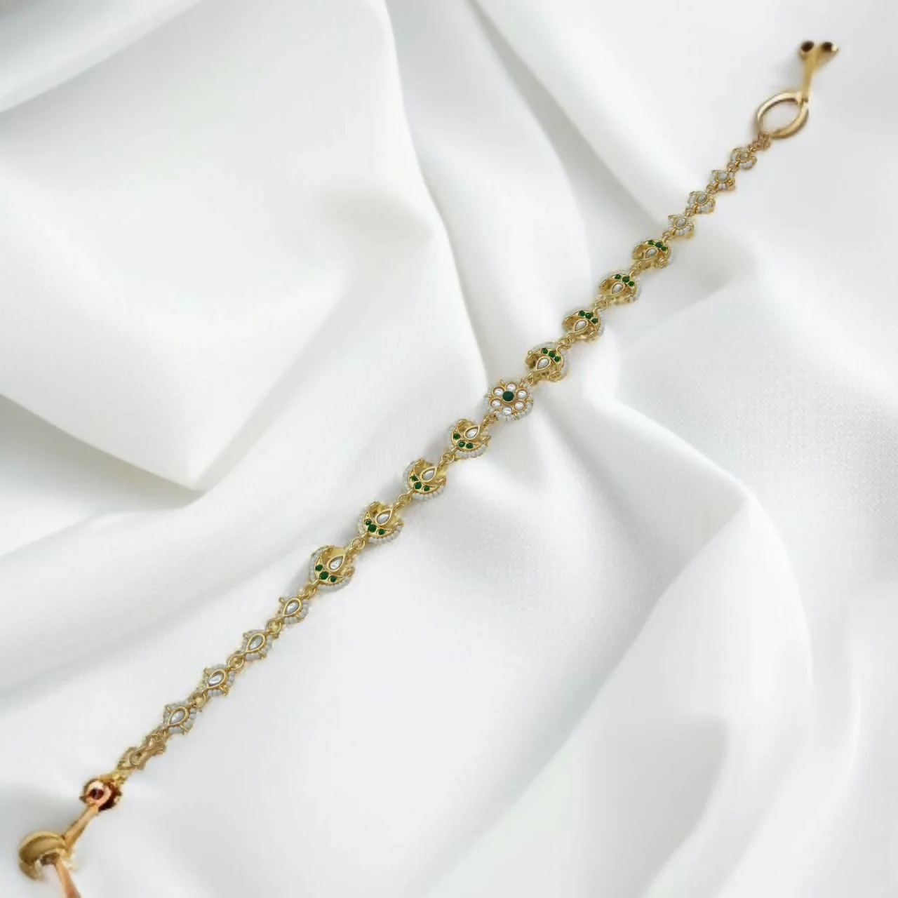 Dainty Shishful featuring Green Floral Medallions - Image 2