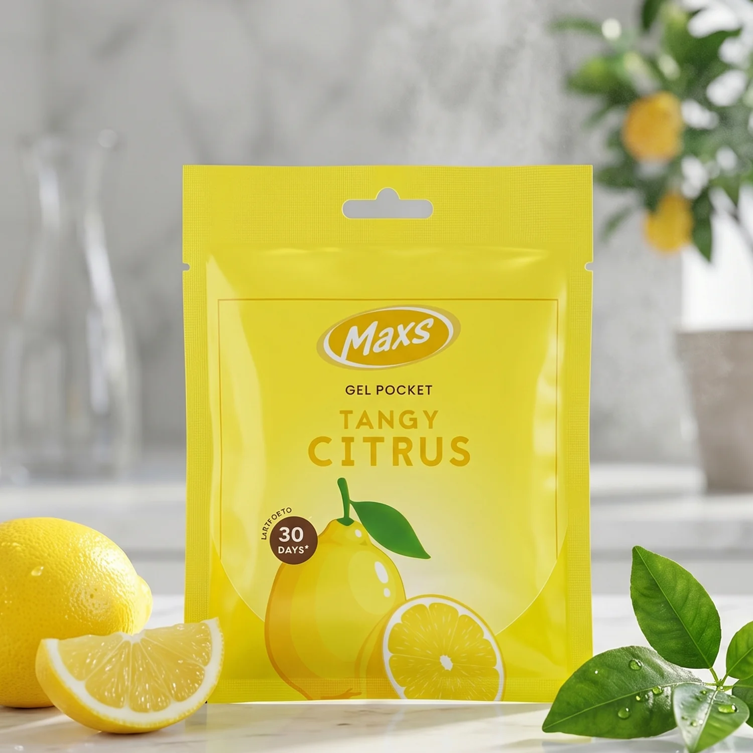Maxs Tangy Citrus Gel Air Freshener Pocket Long Lasting 10 Gm - Image 3