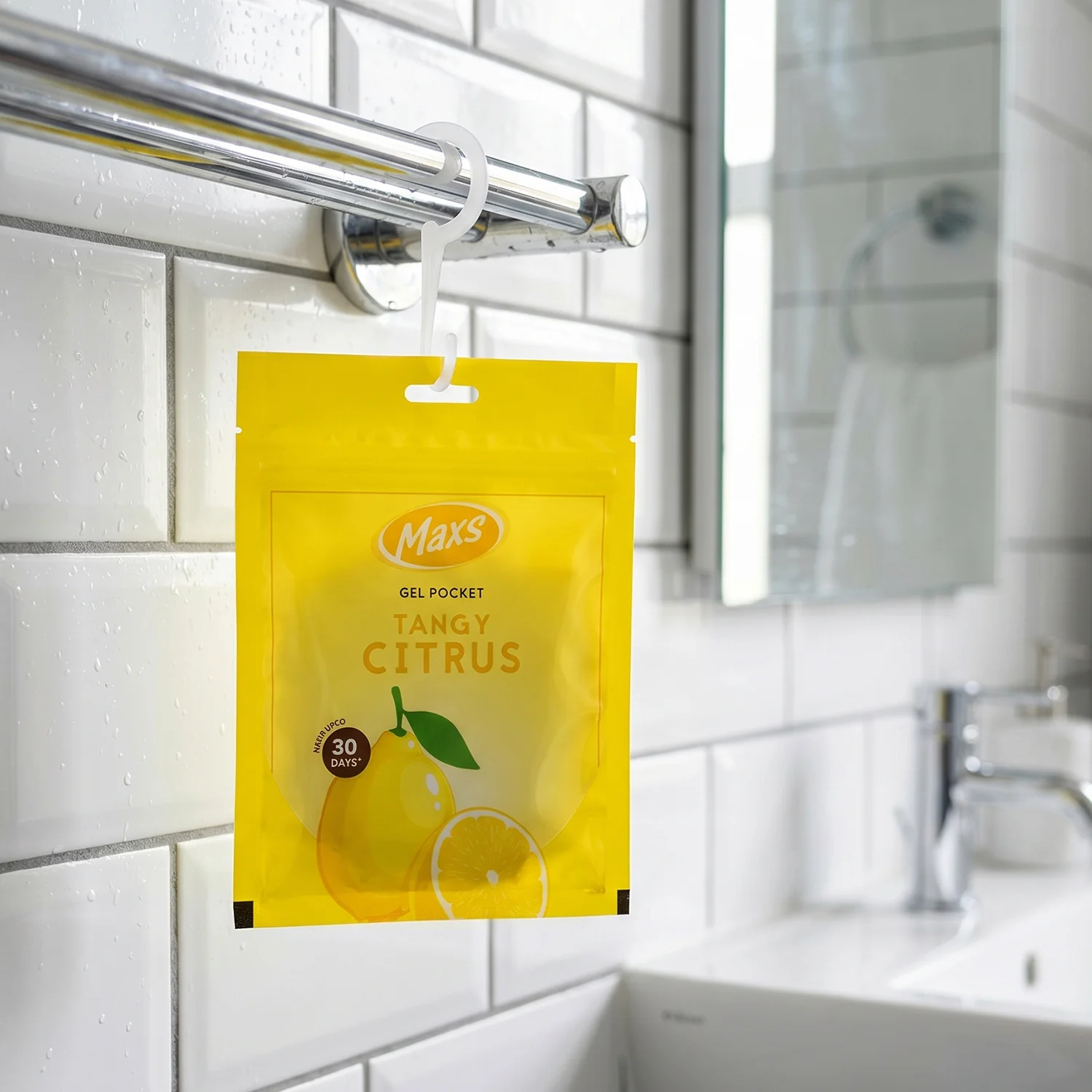 Maxs Tangy Citrus Gel Air Freshener Pocket Long Lasting 10 Gm - Image 5