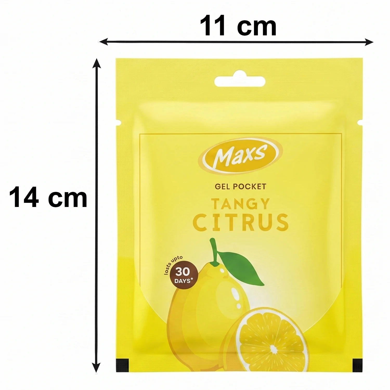 Maxs Tangy Citrus Gel Air Freshener Pocket Long Lasting 10 Gm - Image 6