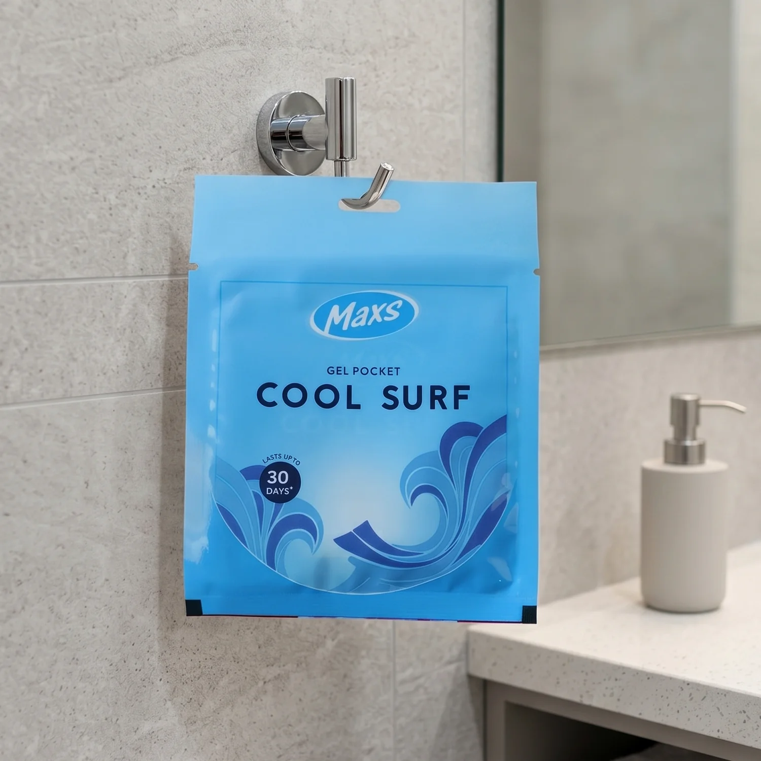 Maxs Cool Surf Gel Air Freshener Pocket Long Lasting 10 Gm - Image 7