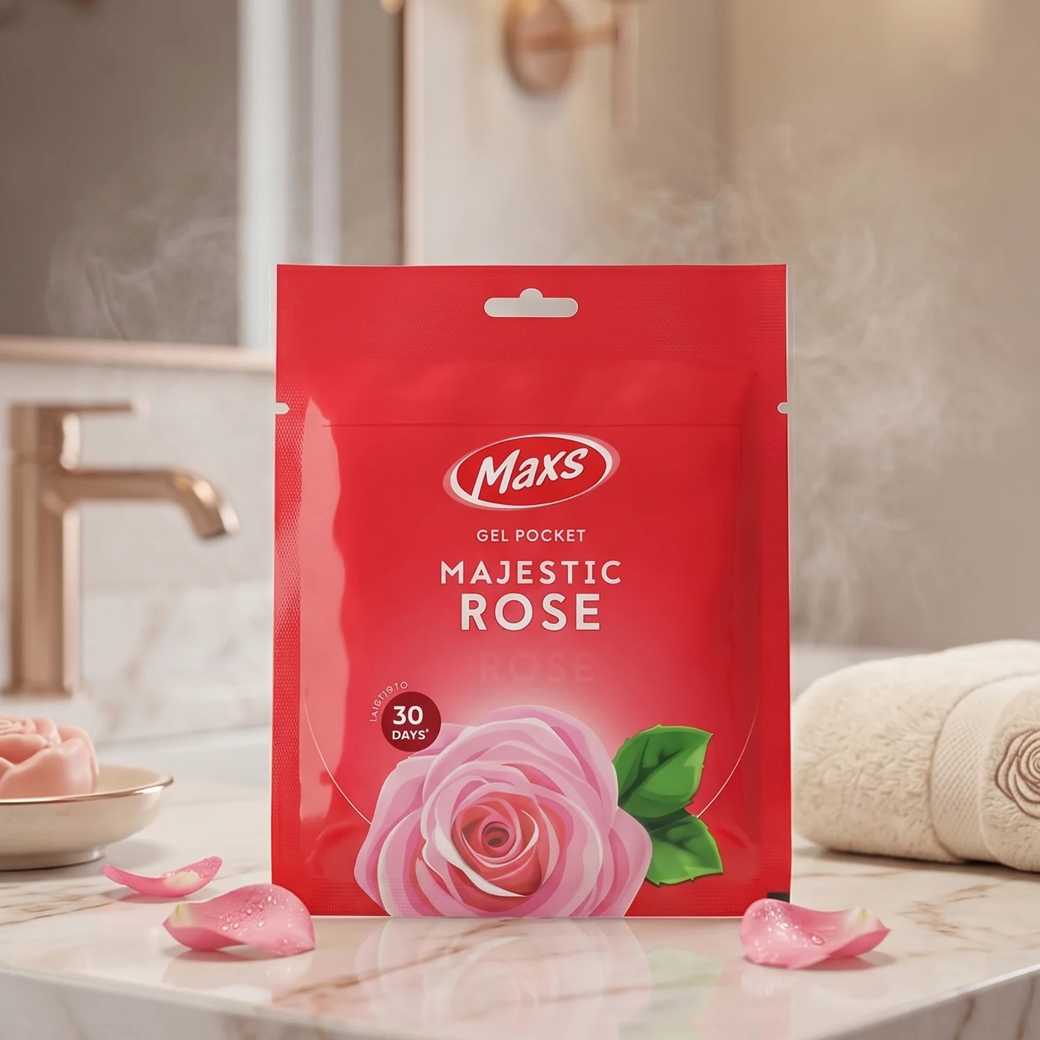 Maxs Majestic Rose Gel Air Freshener Pocket Long Lasting 10 Gm - Image 3