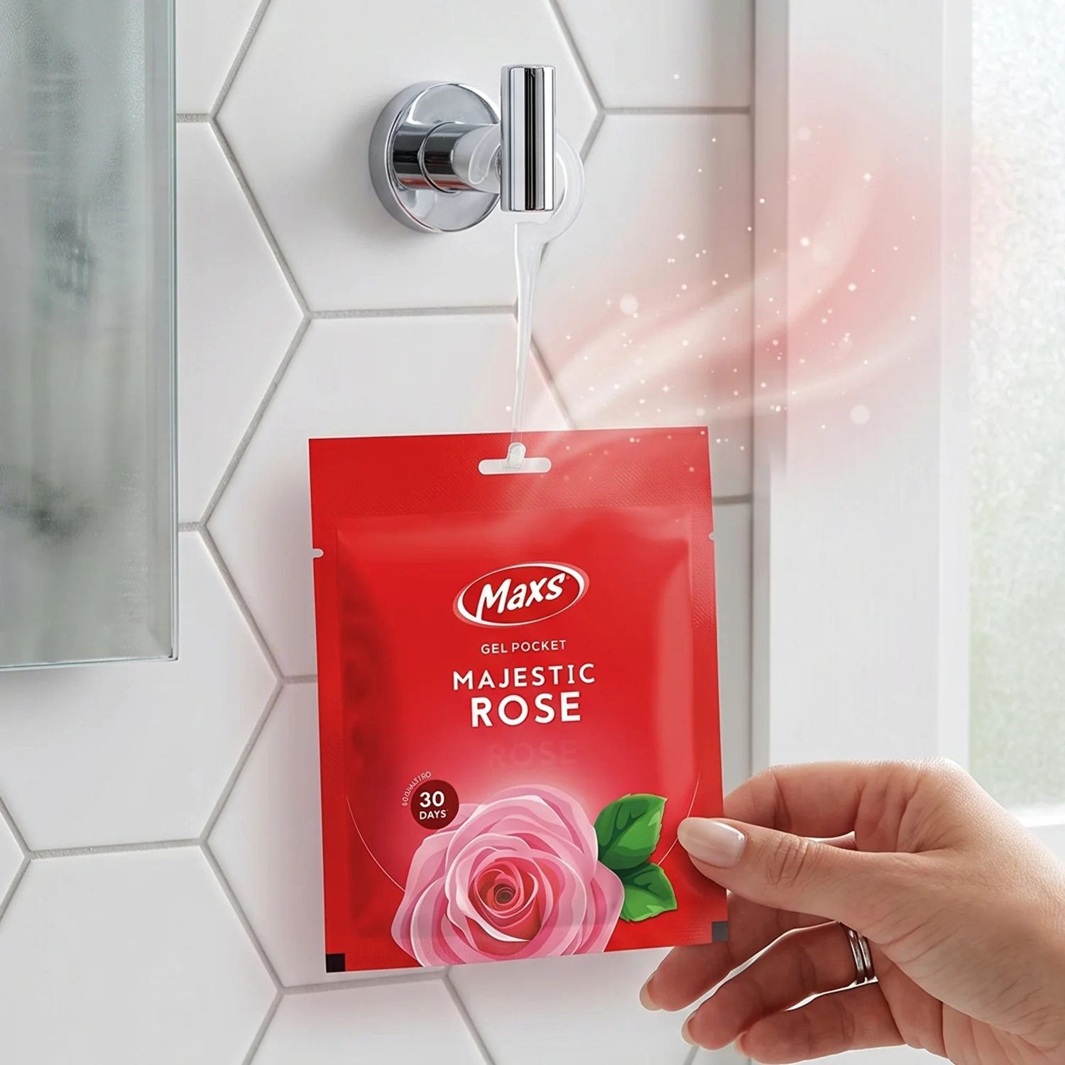 Maxs Majestic Rose Gel Air Freshener Pocket Long Lasting 10 Gm - Image 5