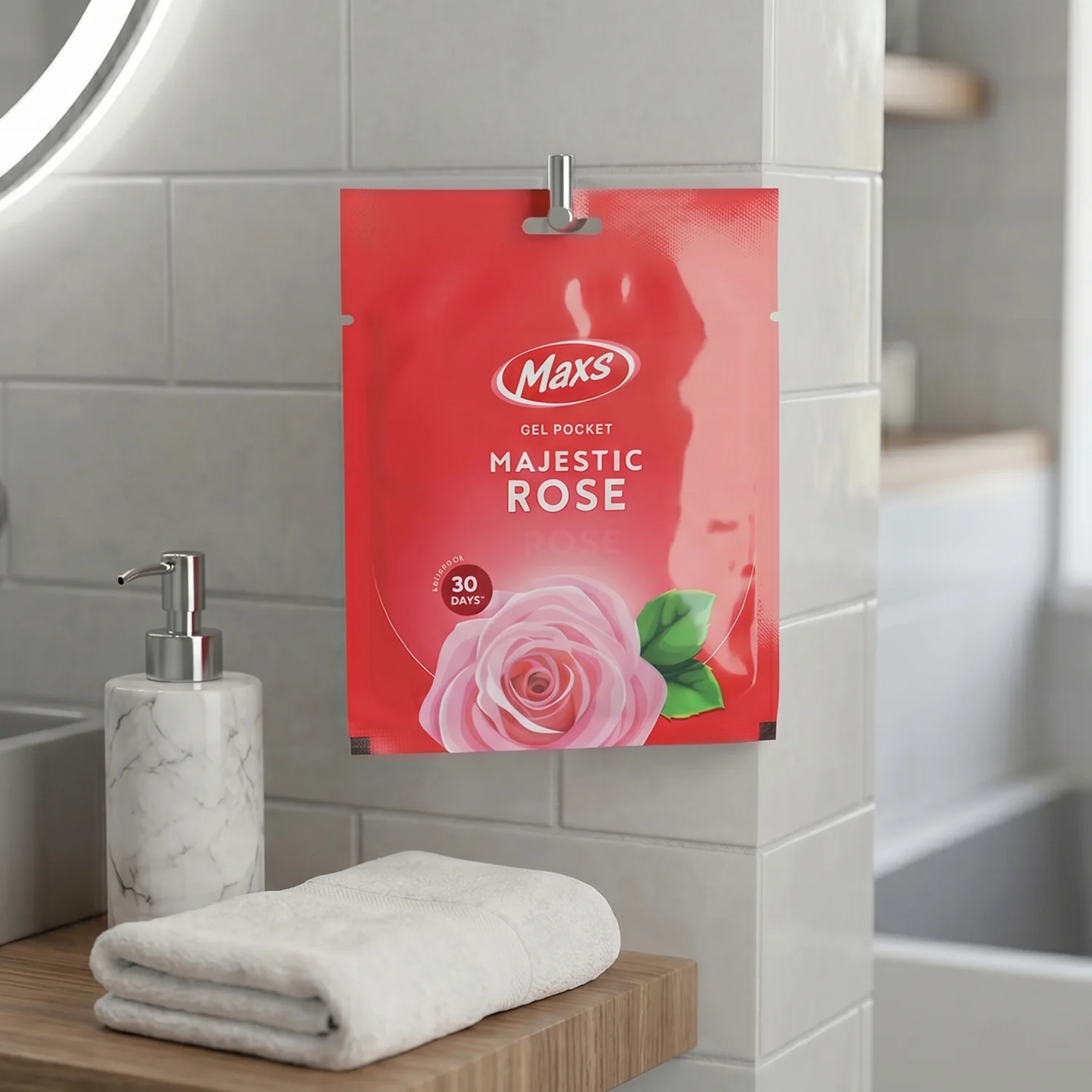 Maxs Majestic Rose Gel Air Freshener Pocket Long Lasting 10 Gm - Image 8