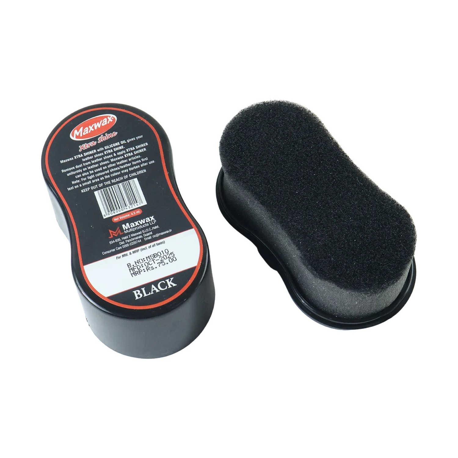 Maxwax Black Instant Shoe Shiner (1 Pc, 4.5 ML) - Image 4
