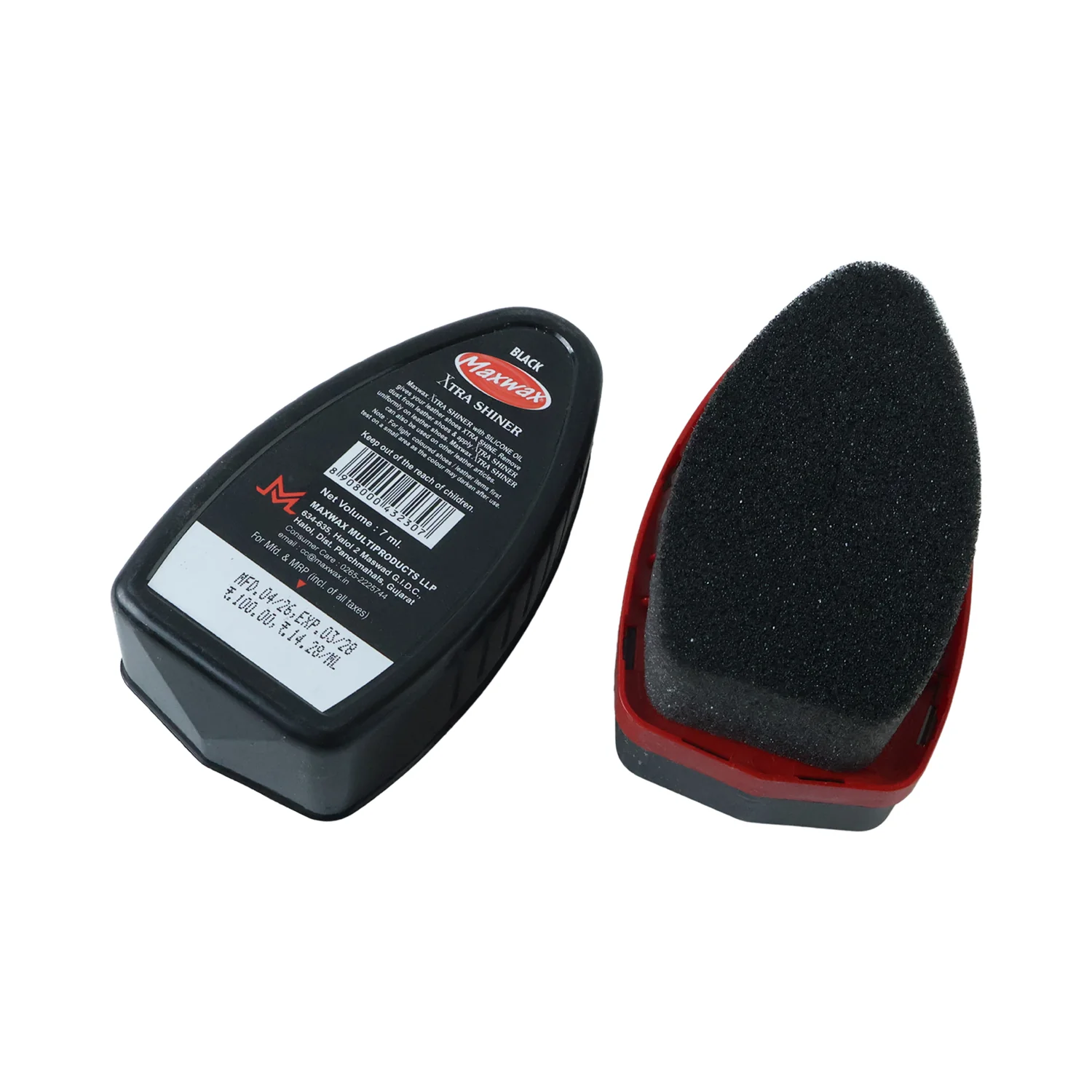 Maxwax Black Instant Shoe Shiner (1 Pc, 7 ML) - Image 4