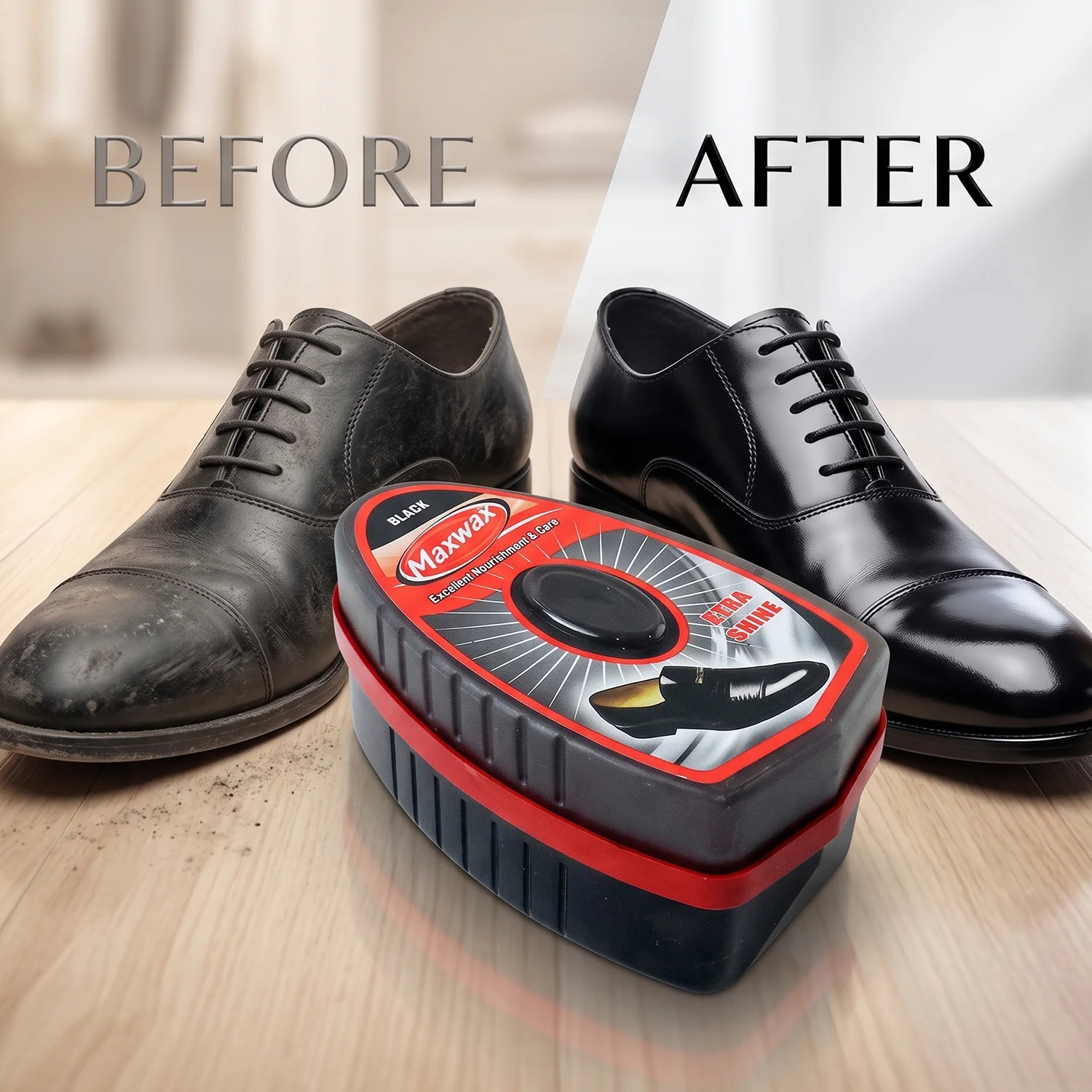 Maxwax Black Instant Shoe Shiner (1 Pc, 7 ML) - Image 5