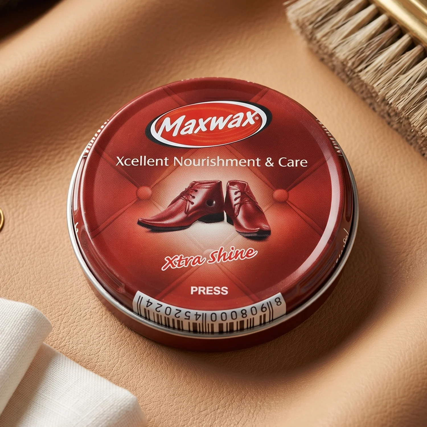 Maxwax Brown Shoe Polish Cream (1 Pc, 15 Gm) - Image 7