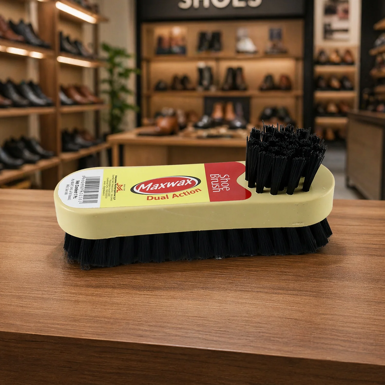 Maxwax Dual Action Shoe Cleaning Brush 2 In 1 (1 Pc) - Image 3