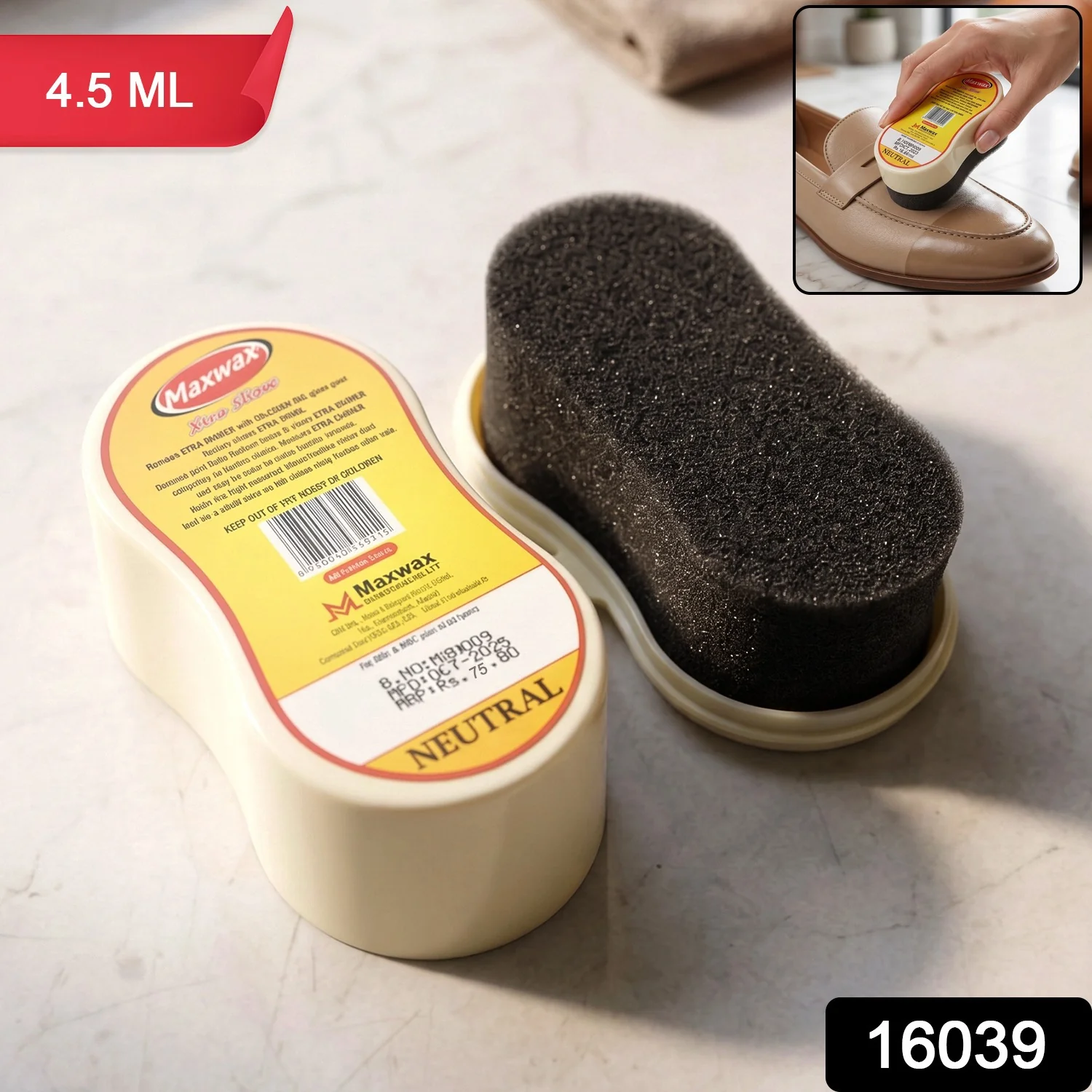Maxwax Neutral Instant Shoe Shiner (1 Pc, 4.5 ML) - Image 2