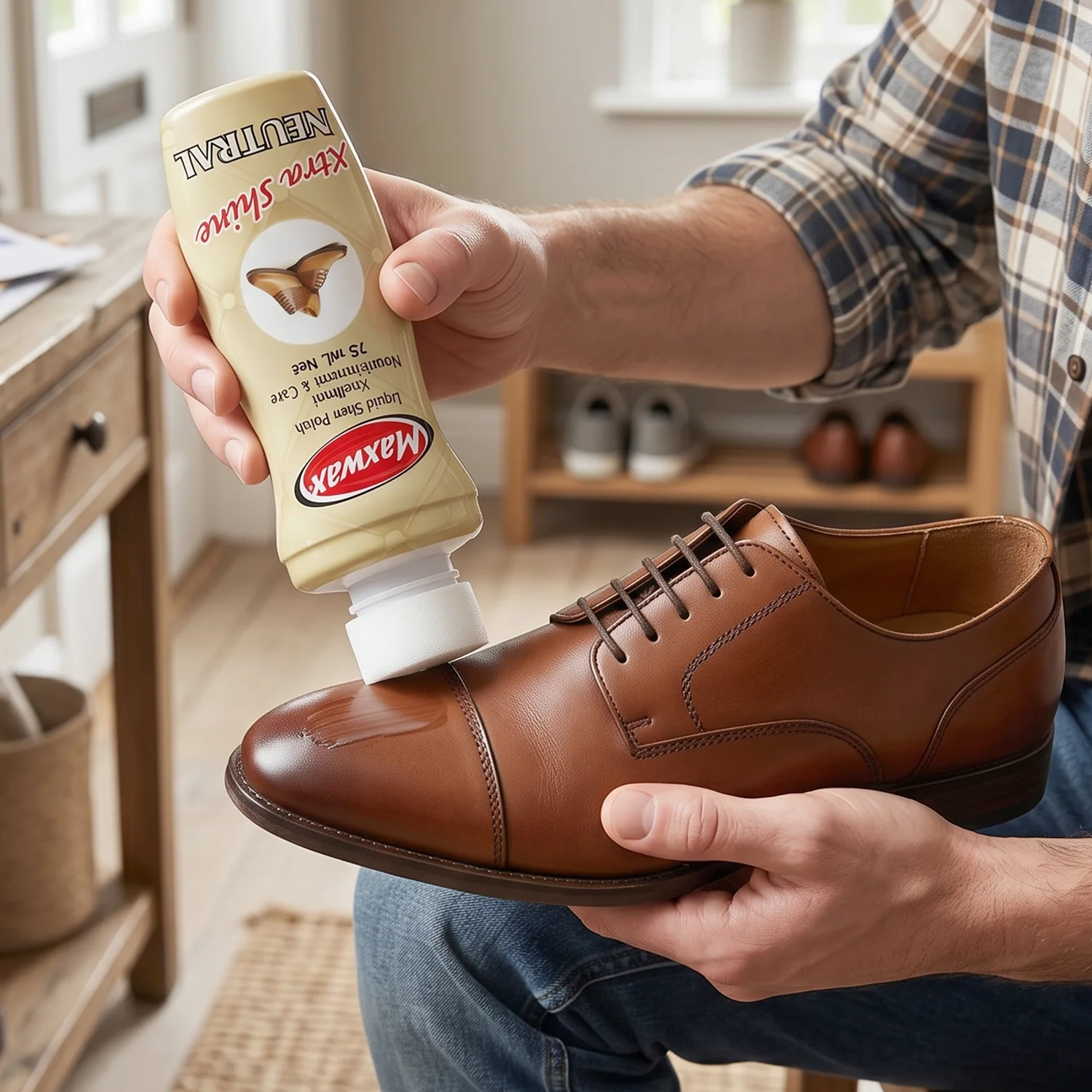 Maxwax Neutral Liquid Shoe Polish (1 Pc, 75 ML) - Image 5