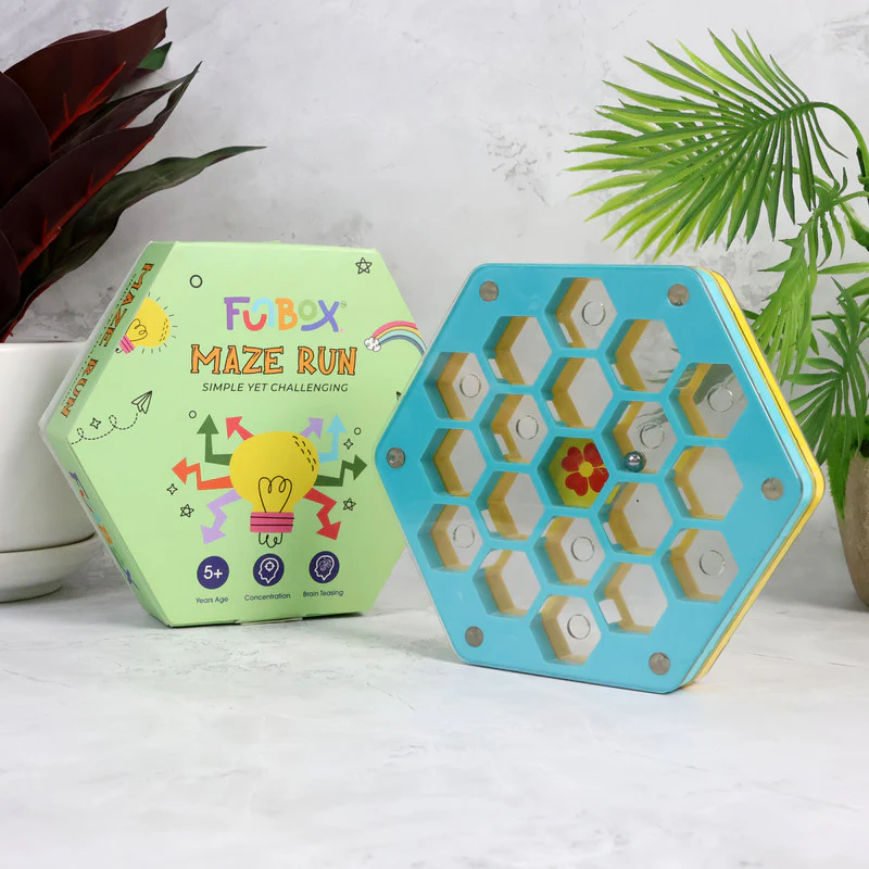 Maze Run Puzzle Game Fun Hexagon Ball Maze Brain Teaser for Kids - Image 2