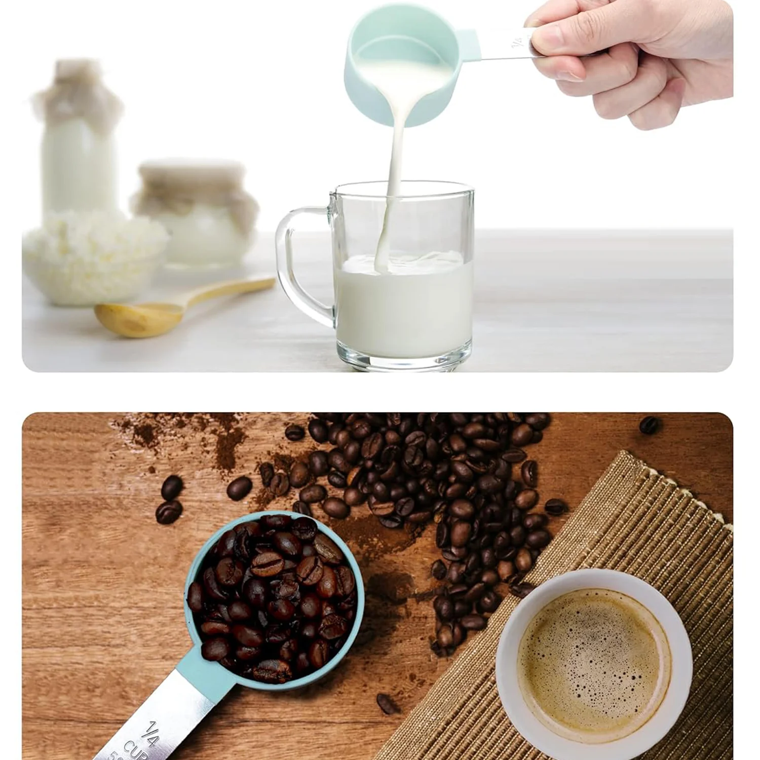 Measuring Cup Set with Stainless Steel Handles 4-Piece - Image 3