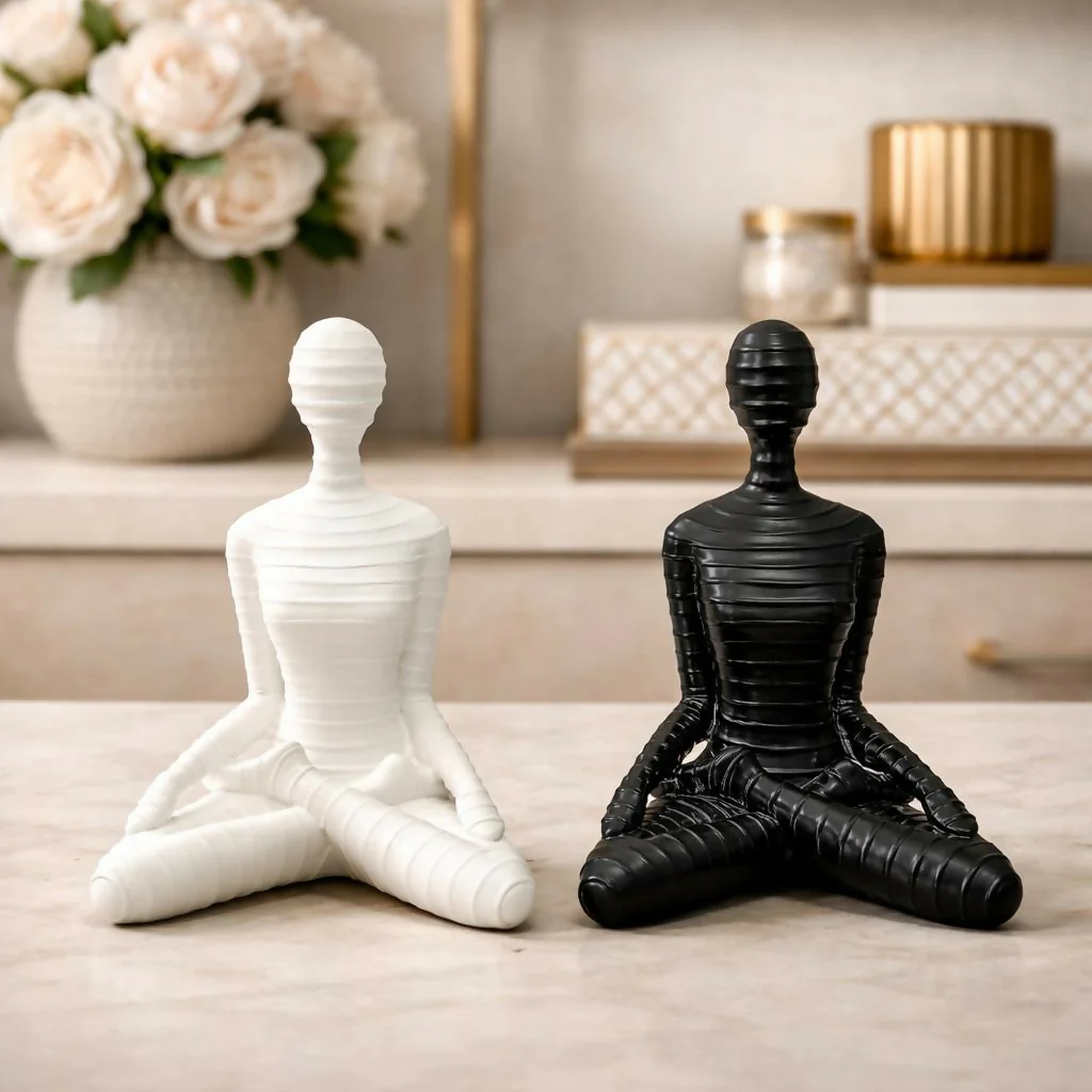 Meditation Yoga Human Sculpture Showpiece for Home Decor - Image 5