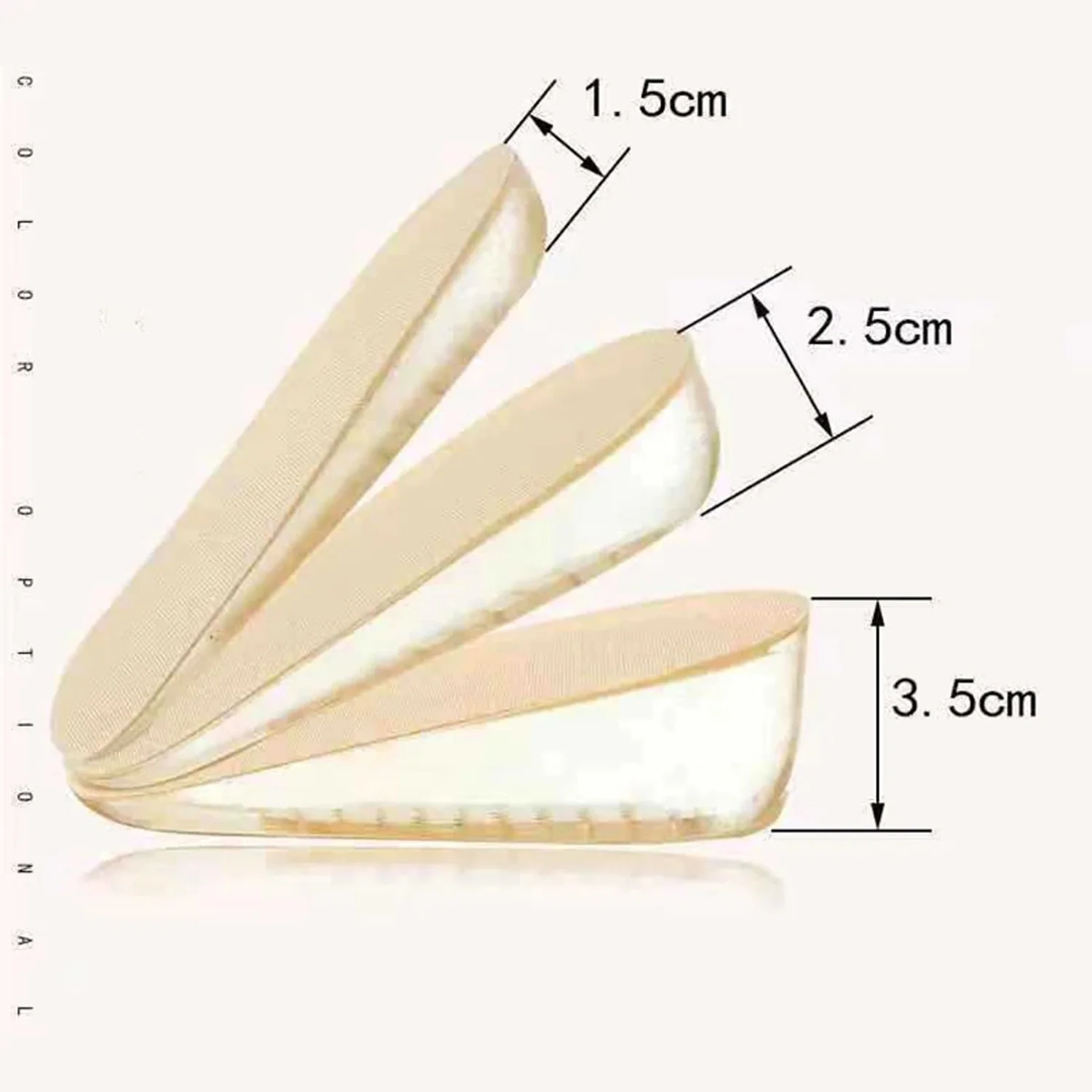 Medium 1 Pairs Silicone Heel Pads, Shoes Insole (11×6×3 Cm) - Image 3