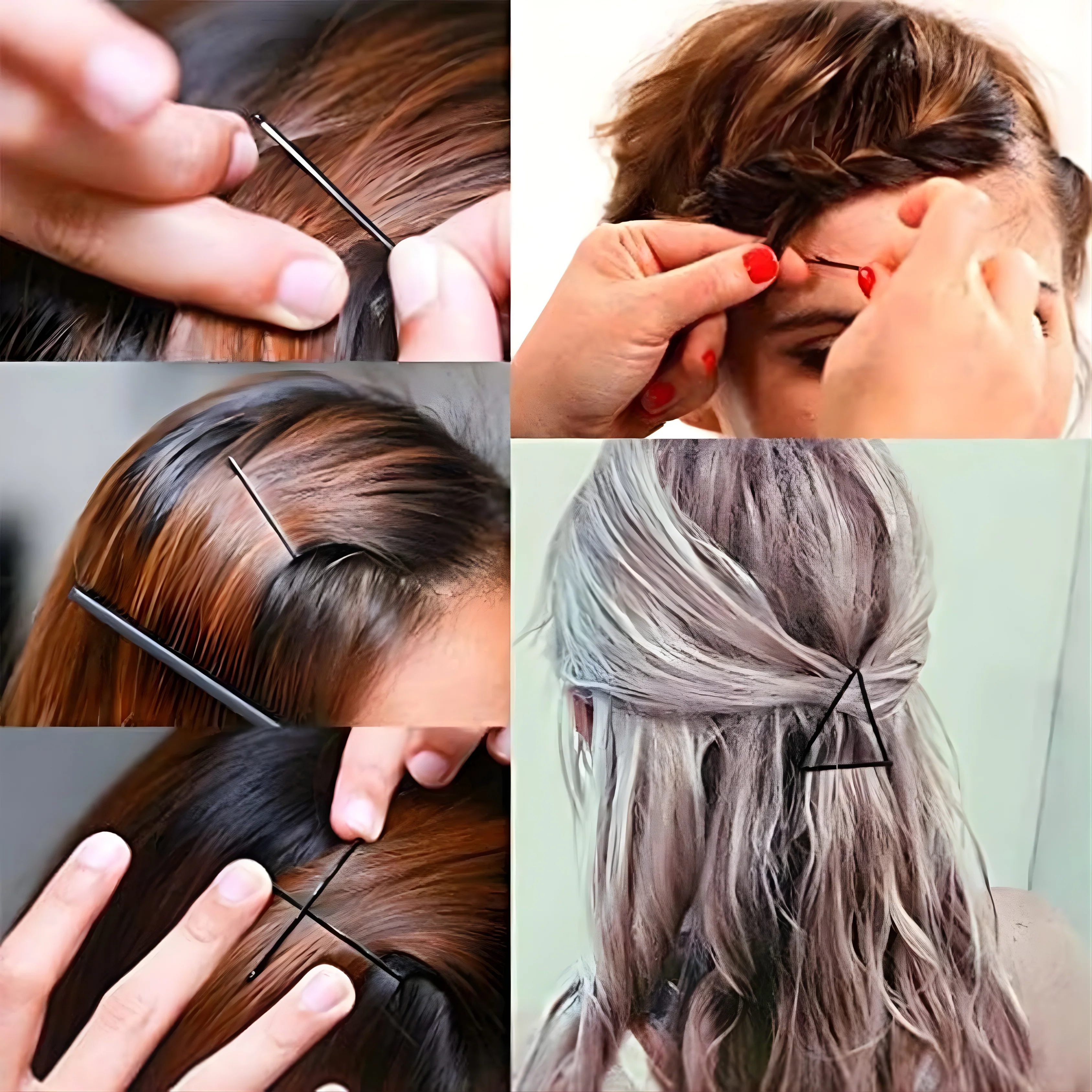 Medium Black Hair Bobby Pins (24 Pc) - Image 3