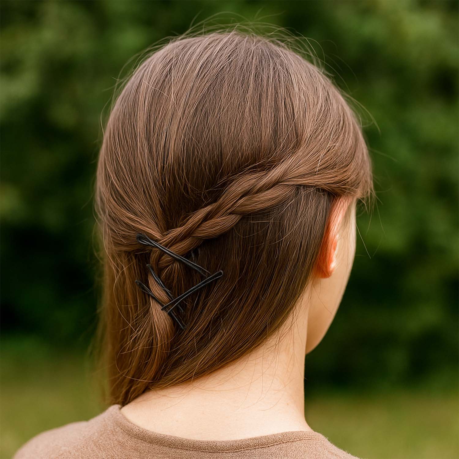 Medium Black Hair Bobby Pins (24 Pc) - Image 9