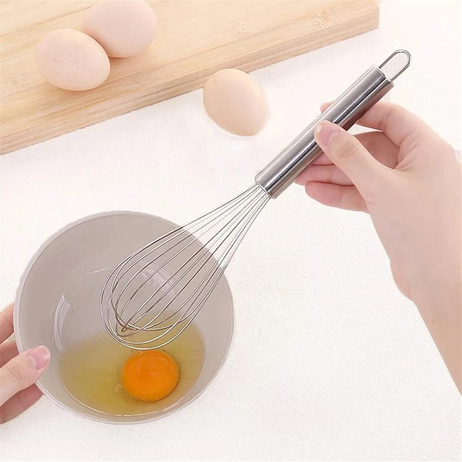 Medium Stainless Steel Balloon Whisk (24cm / 1 Pc) - Image 4