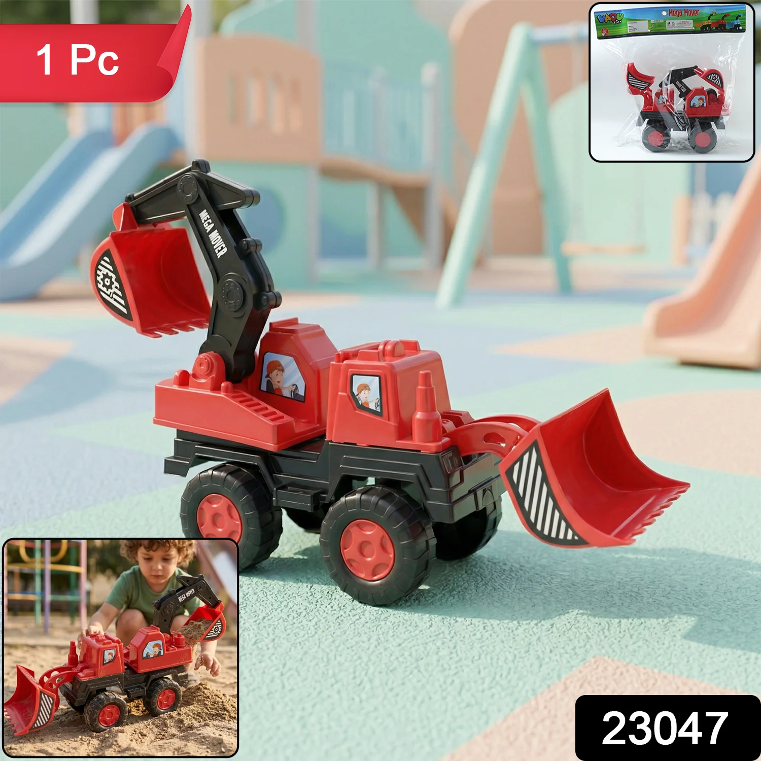 Mega Mover Construction Excavator Toy Truck for Kids 1 Pc - Image 2