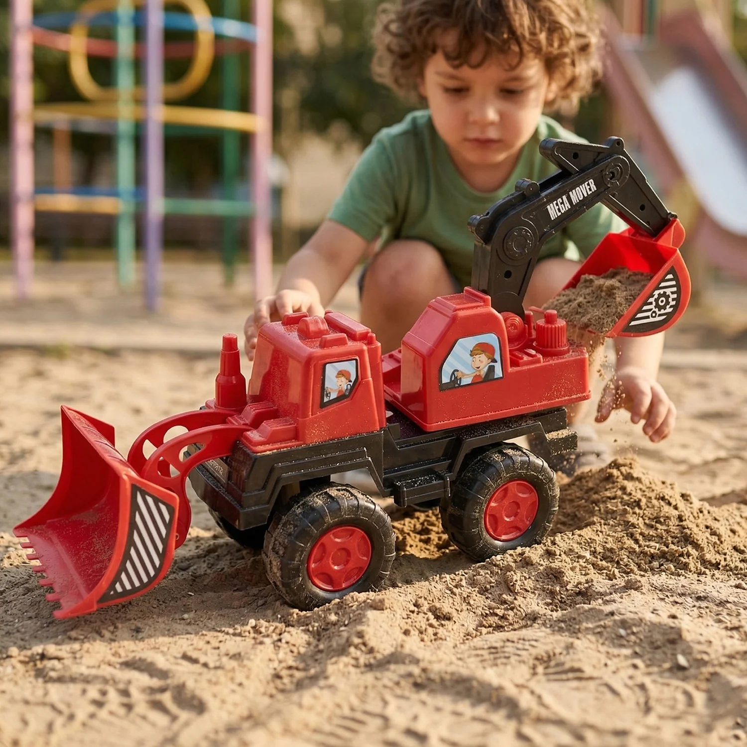 Mega Mover Construction Excavator Toy Truck for Kids 1 Pc - Image 3