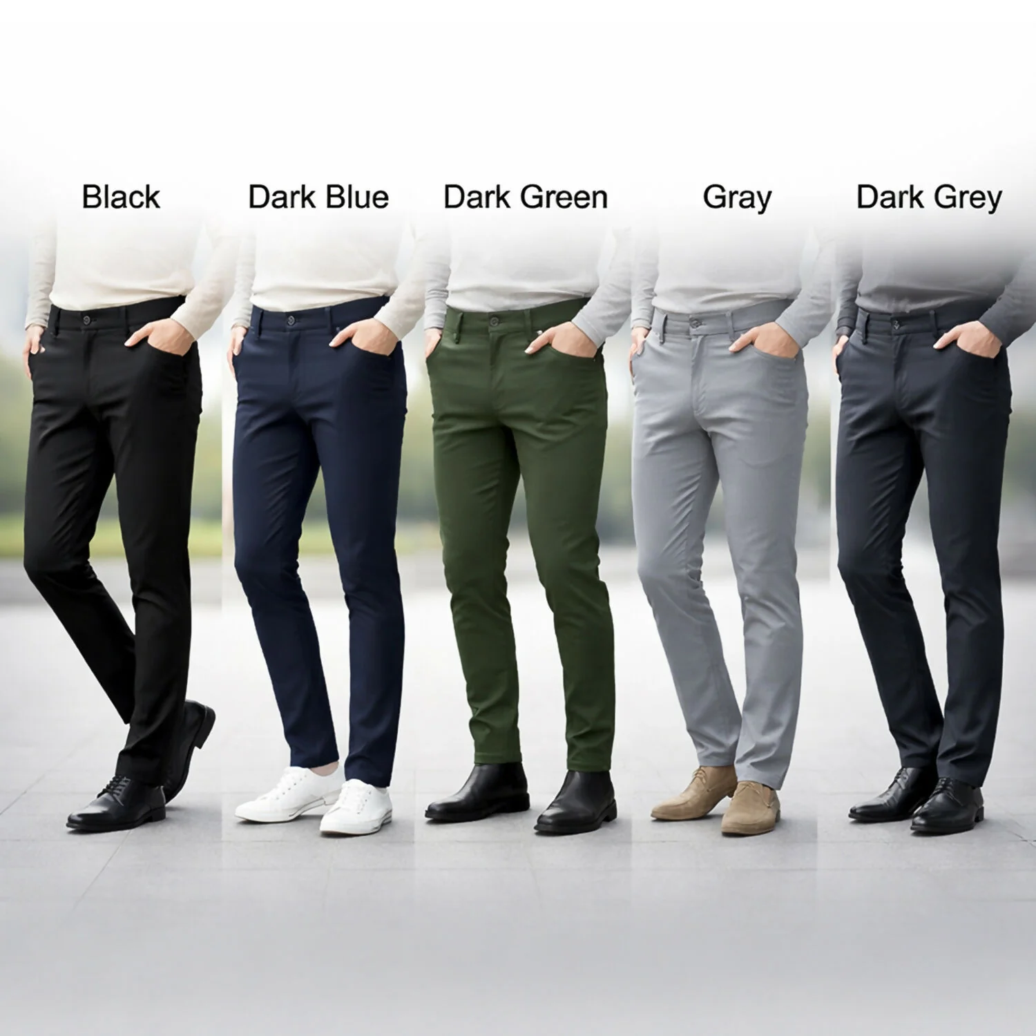 Men’s Premium Slim Fit Stretchable Formal & Casual Pants - Image 6